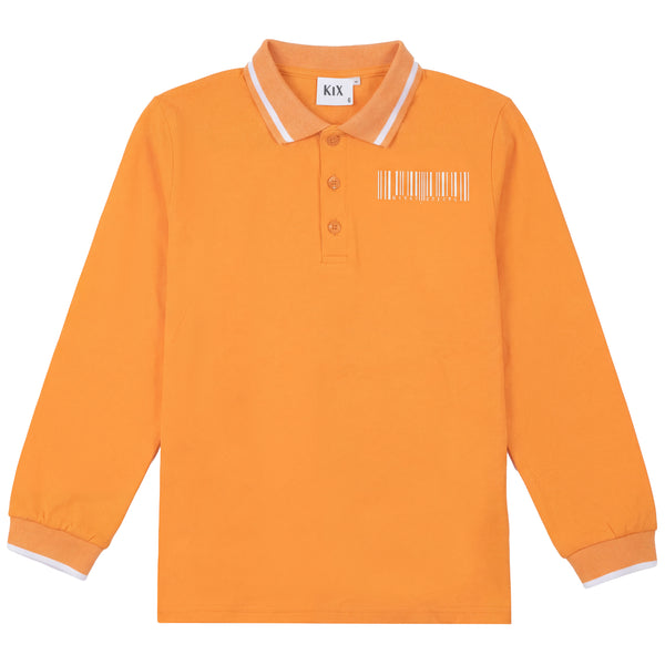 BARCODE PRINT LS POLO - Pompomme-shop