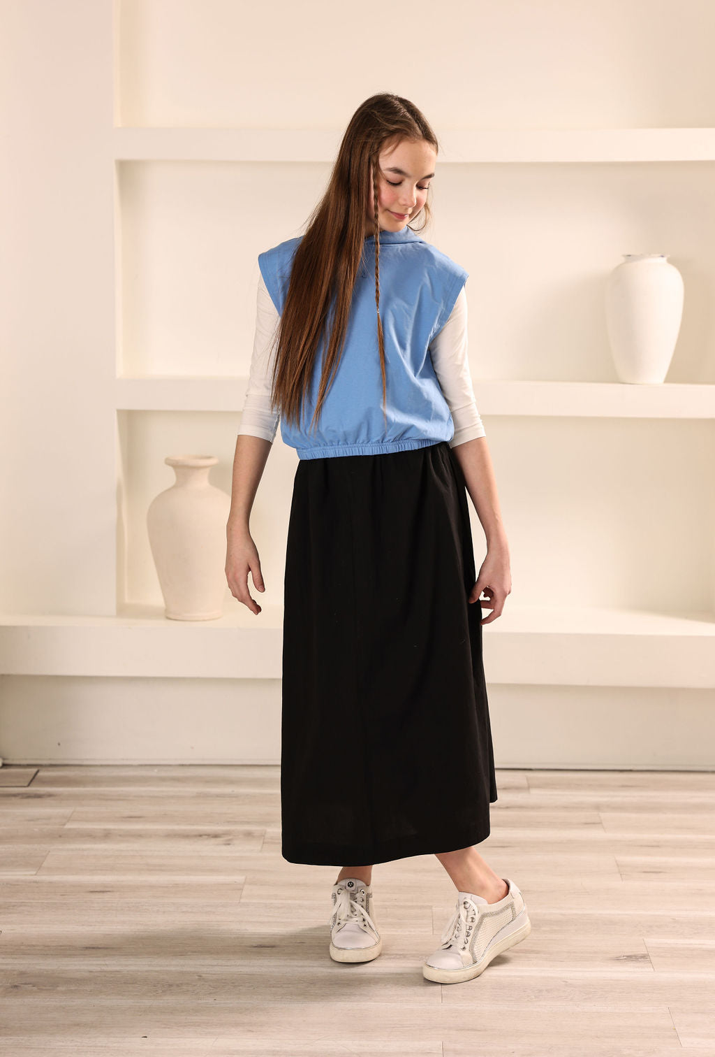 ELASTICATED SKIRT