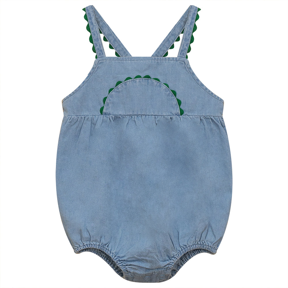 RIK RAK DENIM ROMPER