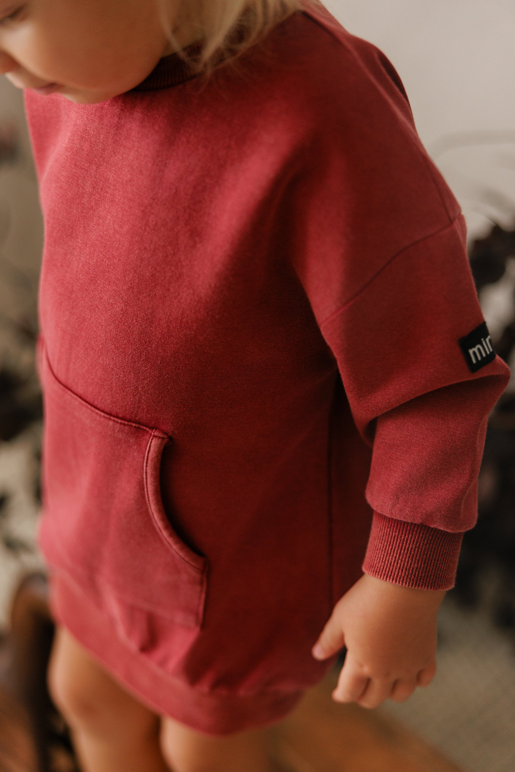 WASHED POCKET DRESS