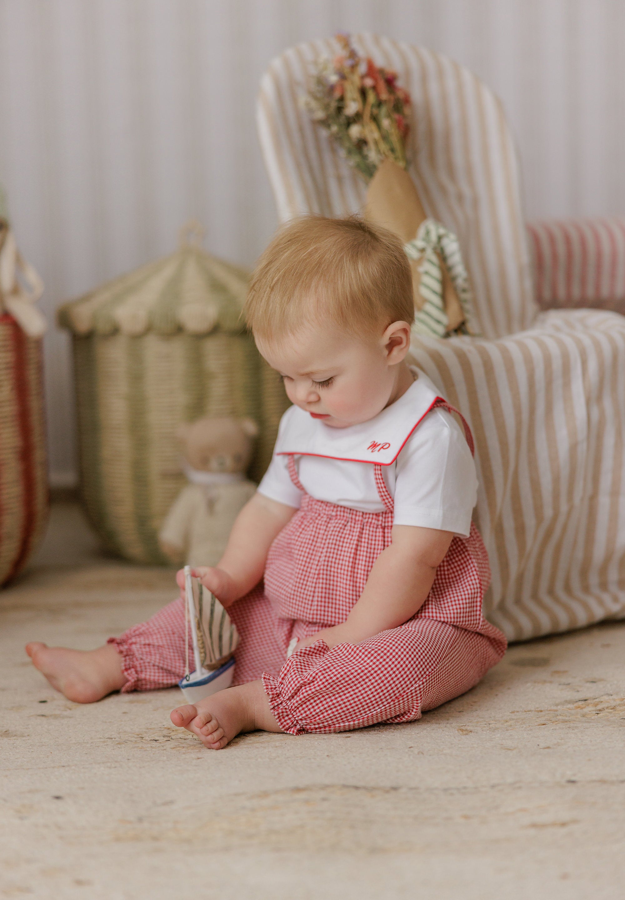 GINGHAM RUFFLE EDGE BLOOMER