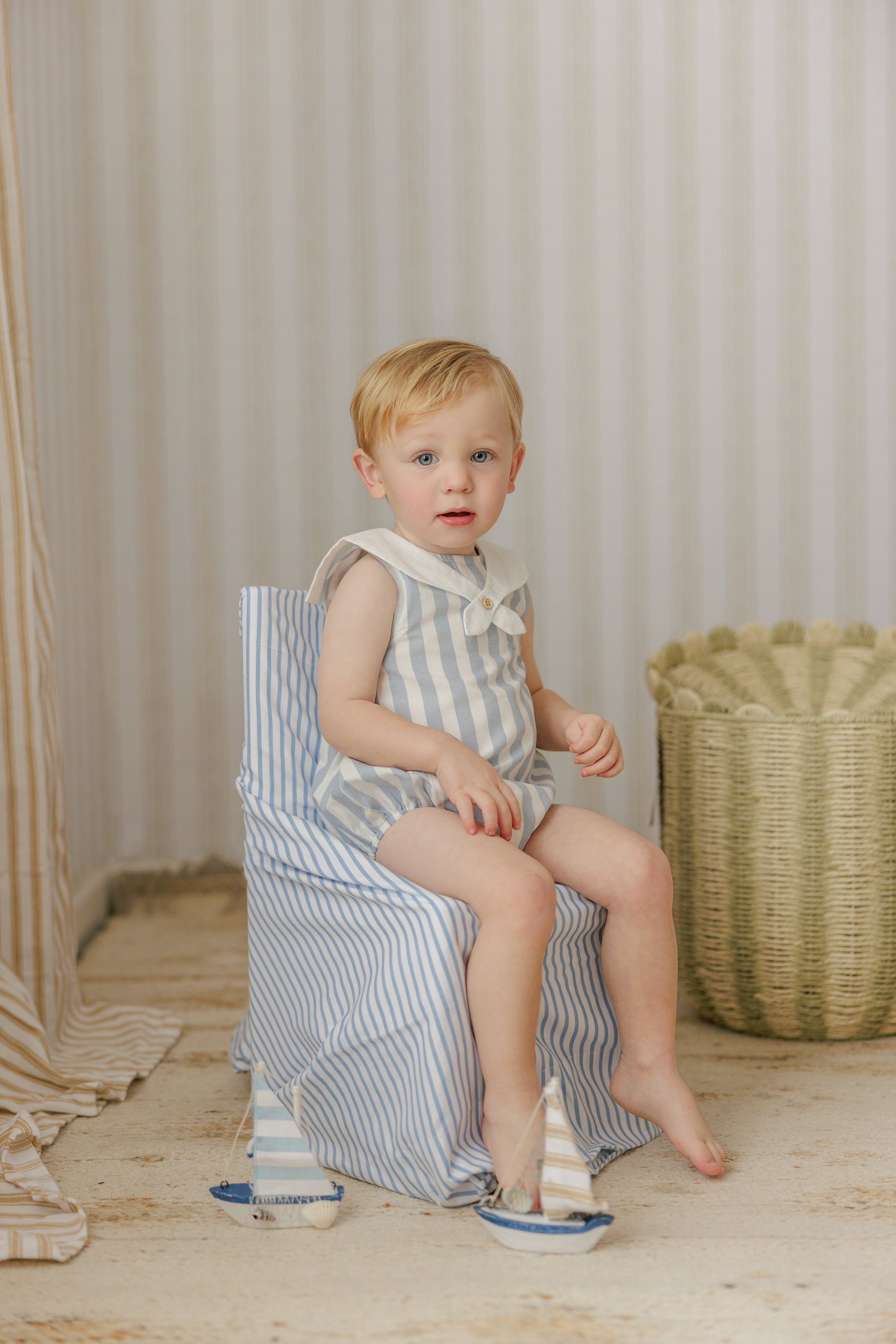 SAILOR STRIPED BB ROMPER