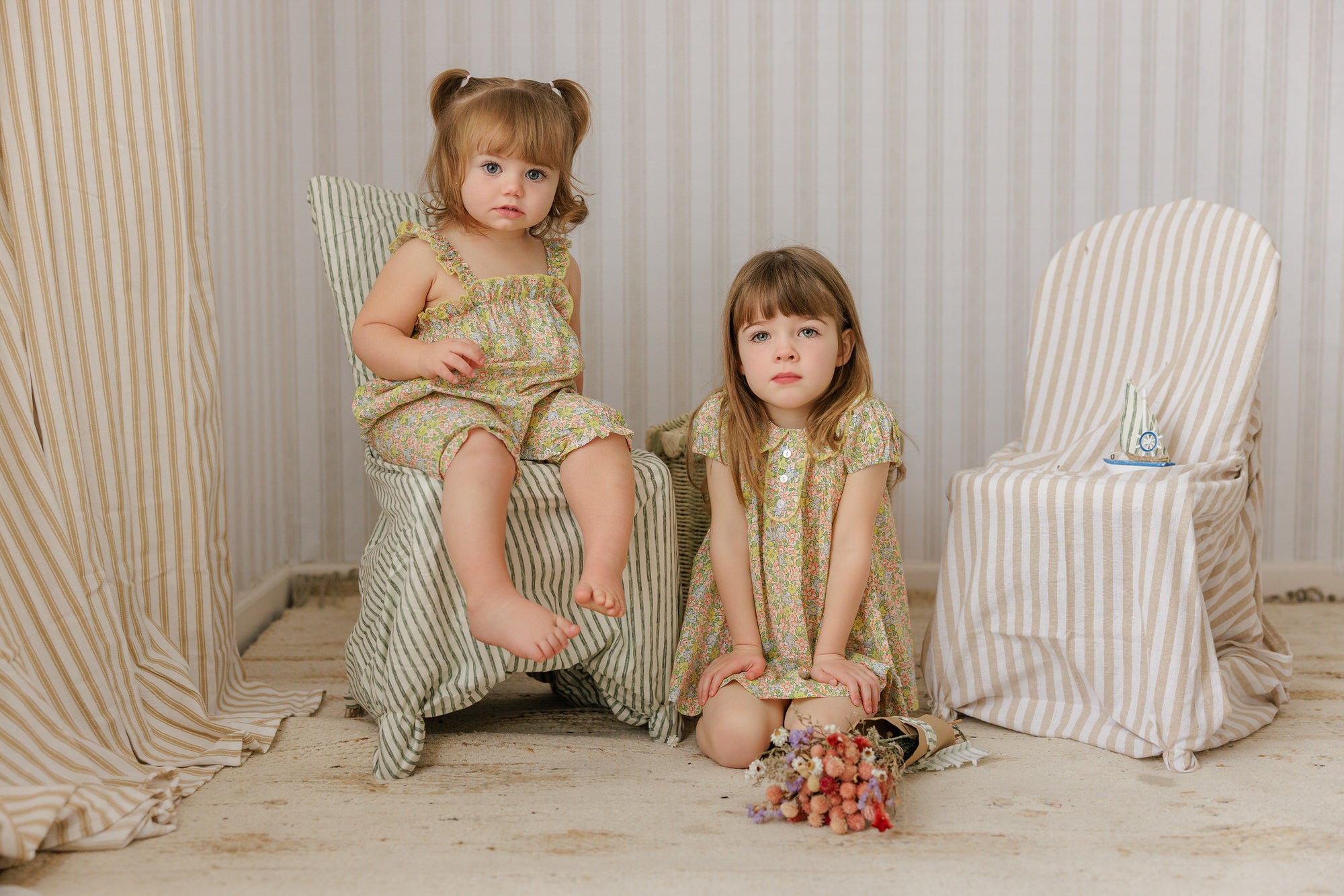 FLORAL FRILL EGDE ROMPER