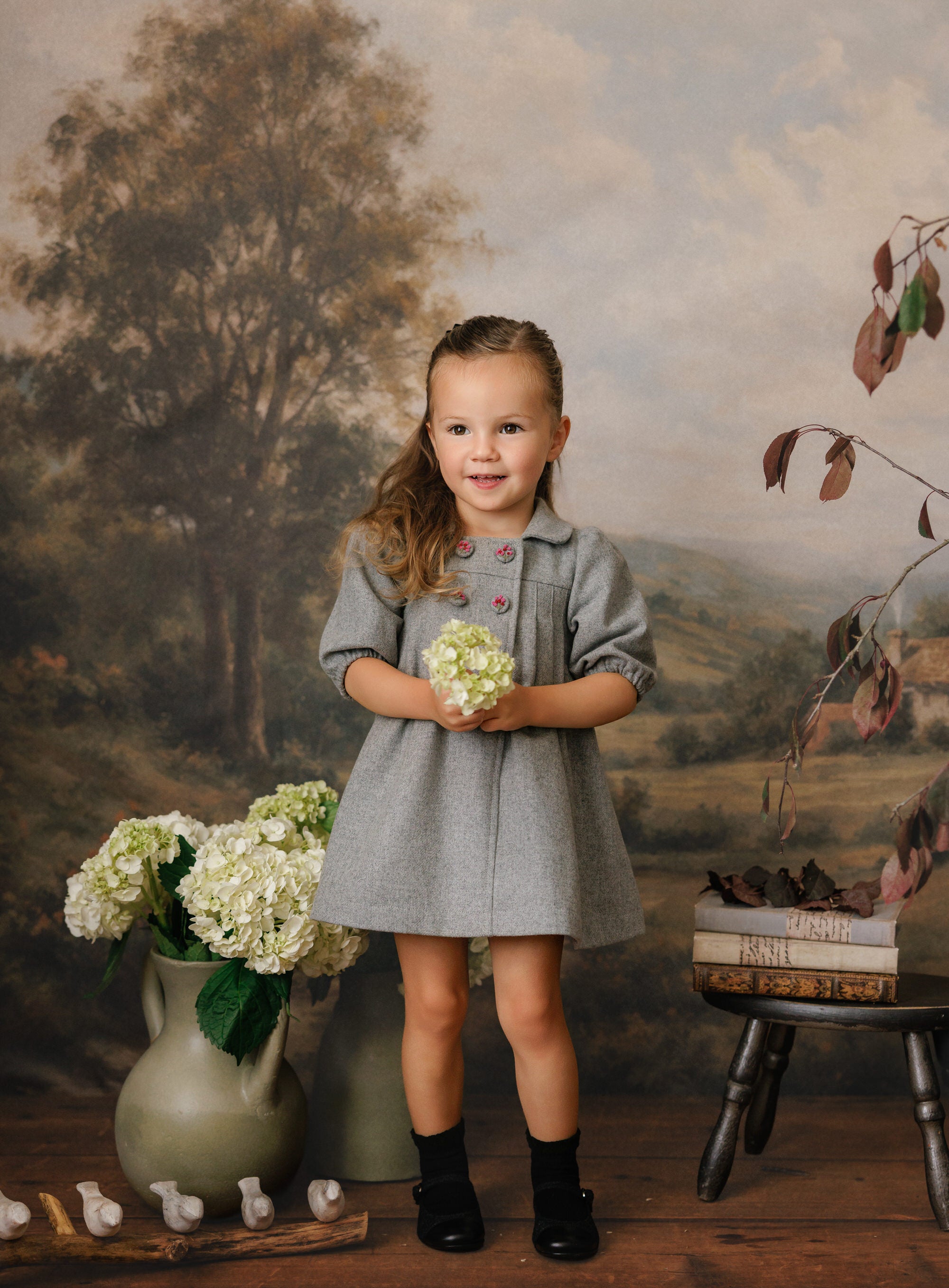 WOOL BUTTON DETAIL DRESS