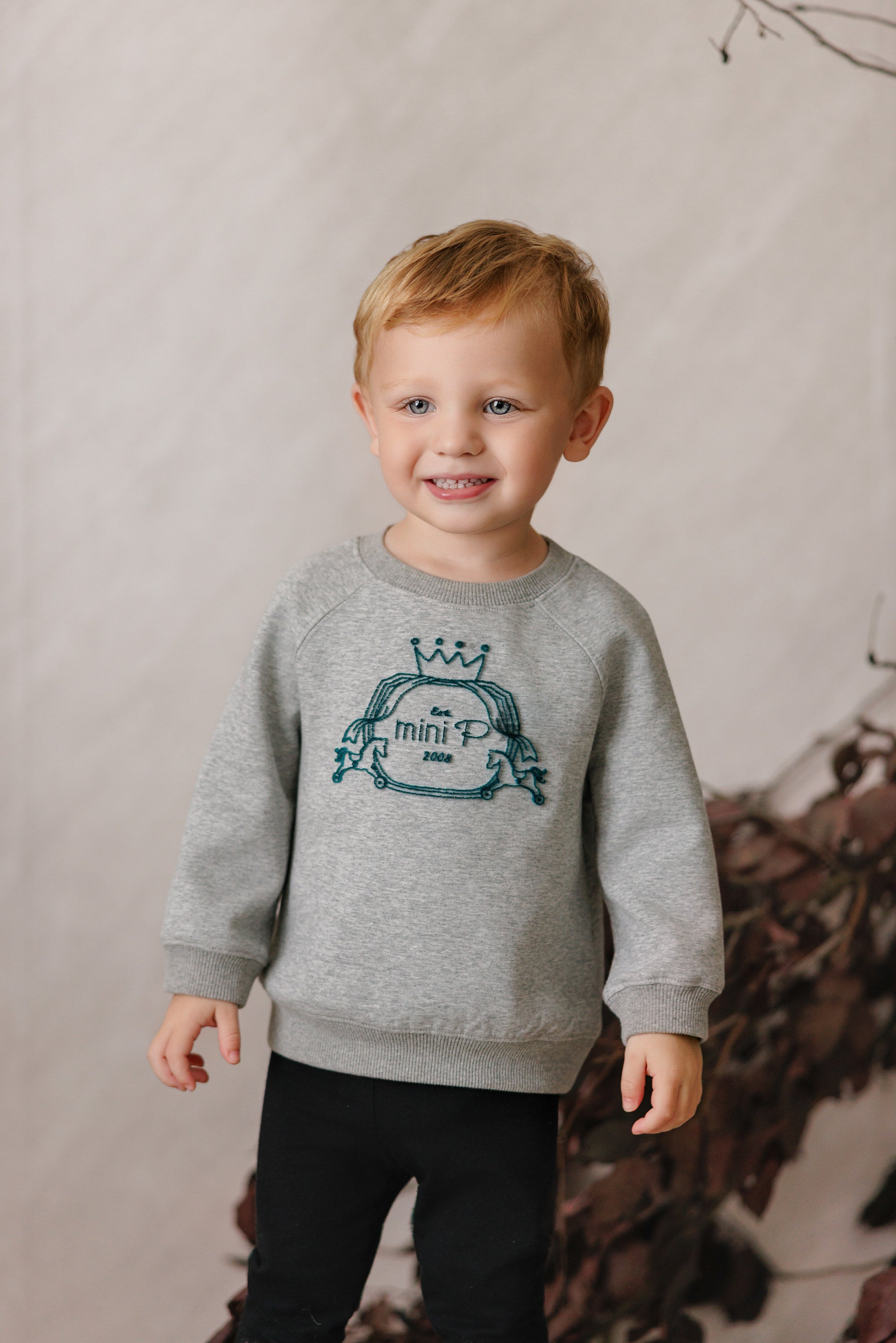 VELVET EMBLEM SWEATSHIRT