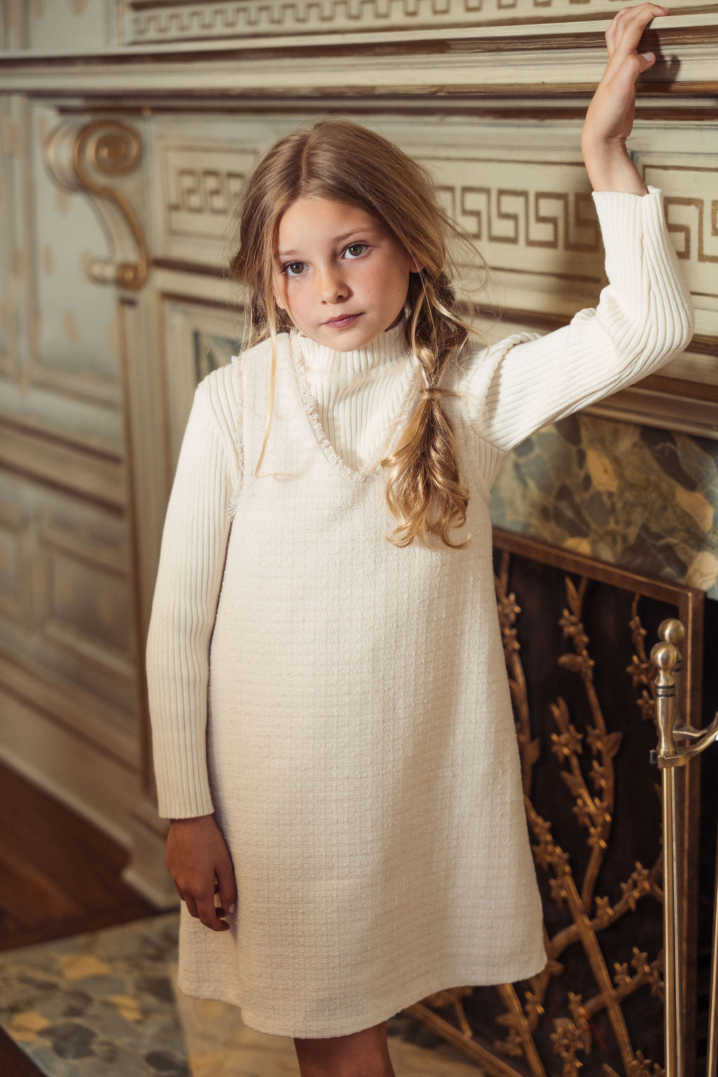 TWEED FRINGE EDGE JUMPER