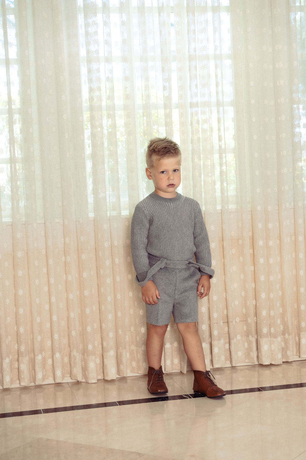 KNIT MOCK NECK