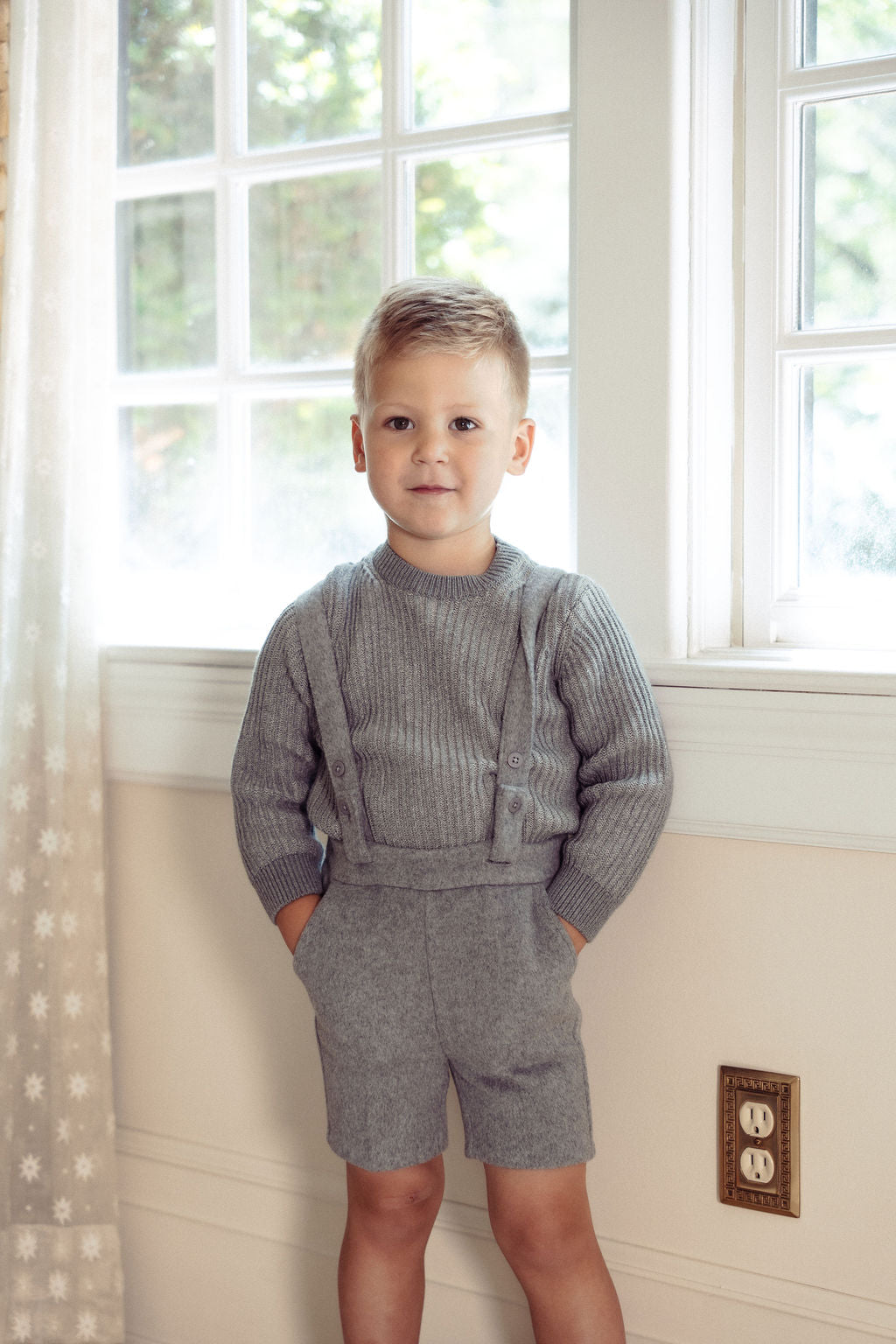 KNIT MOCK NECK