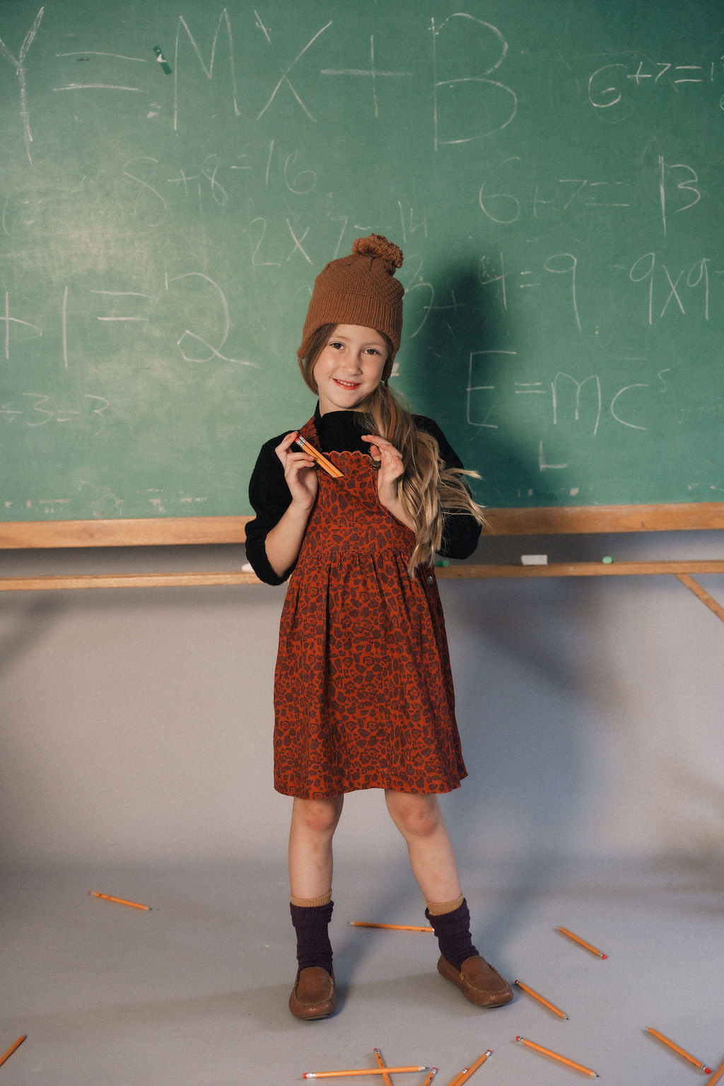 SCALLOP EDGE CORDUROY JUMPER
