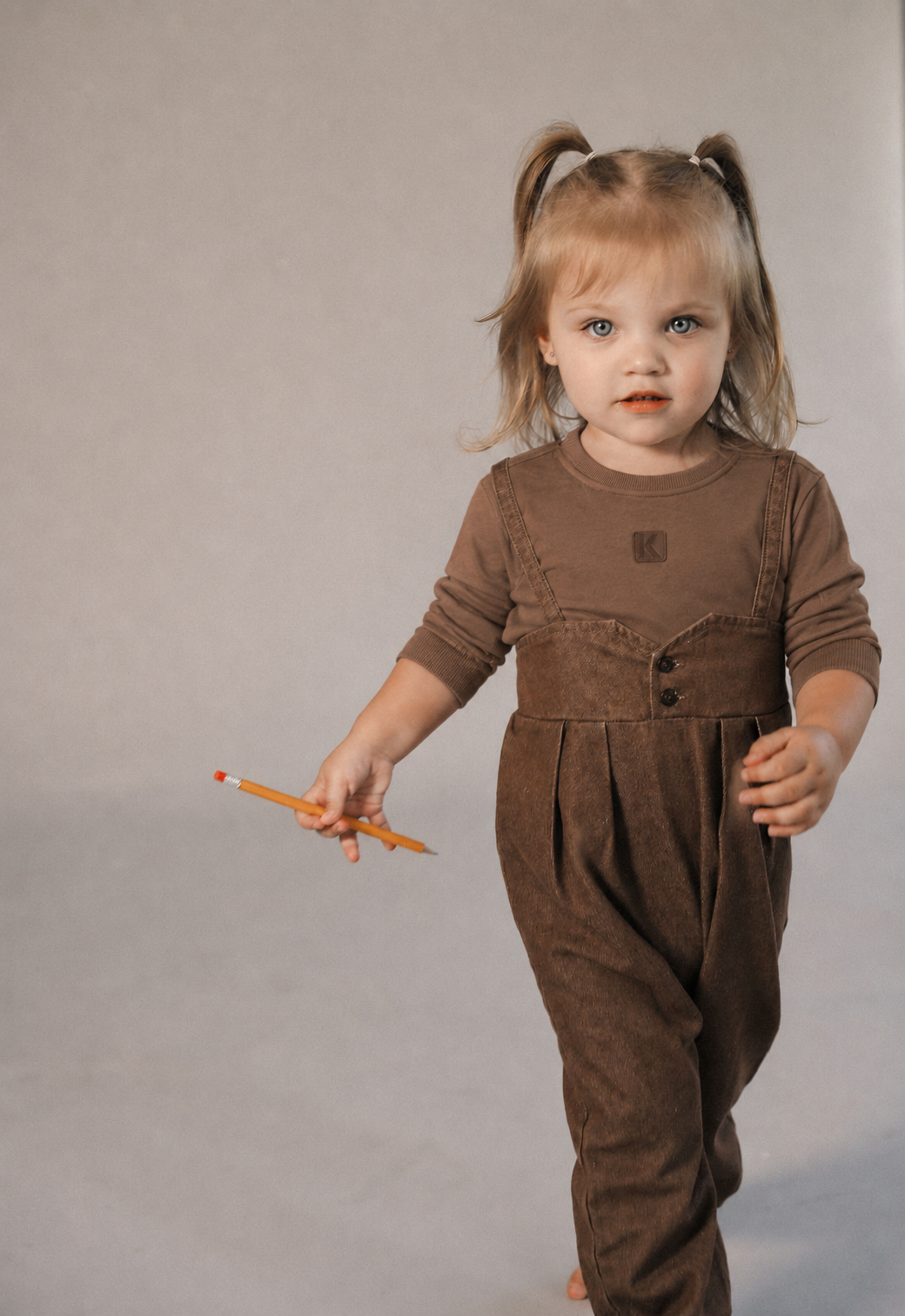 YOKE DETAIL DENIM ROMPER
