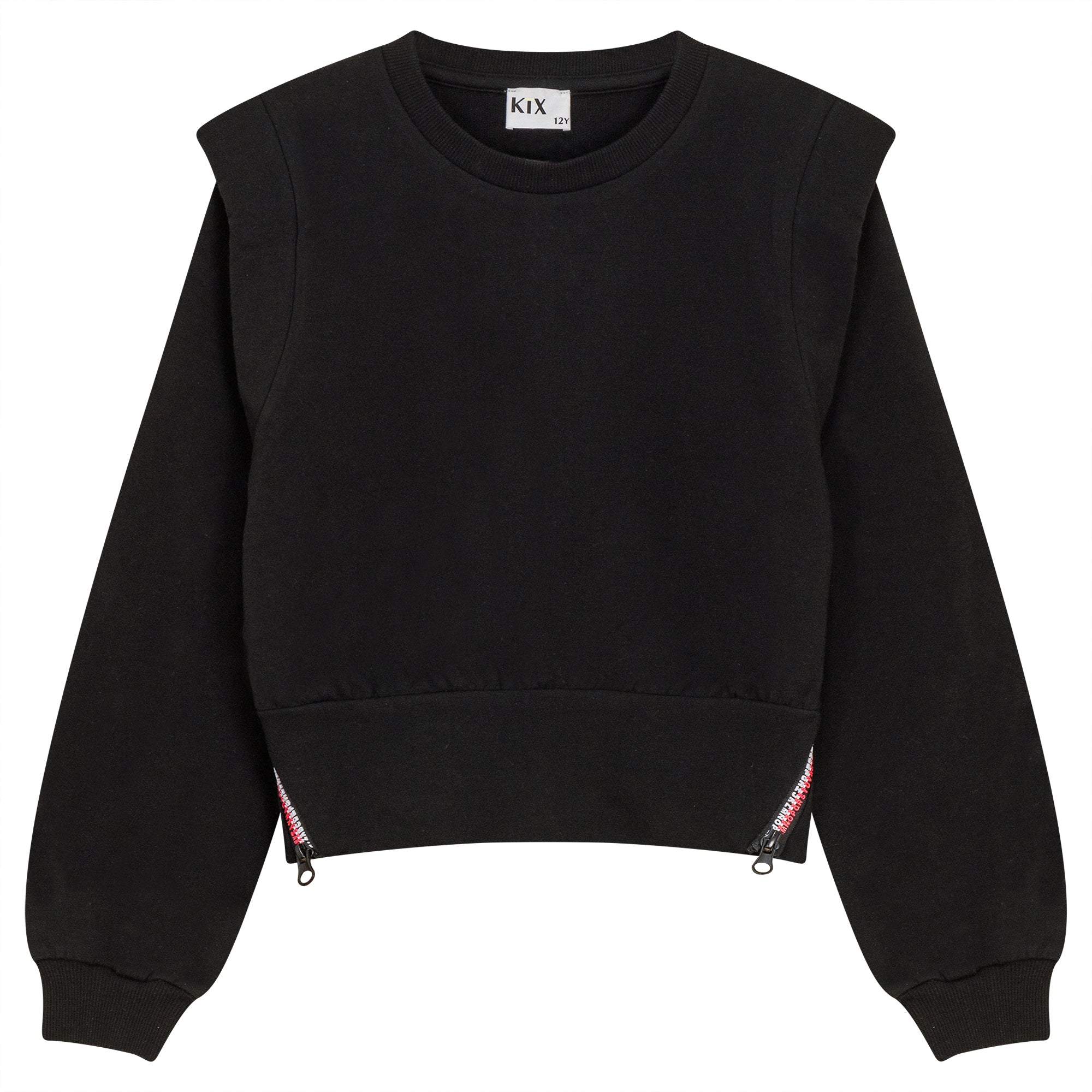 ZIPPER DETAIL SWEATSHIRT