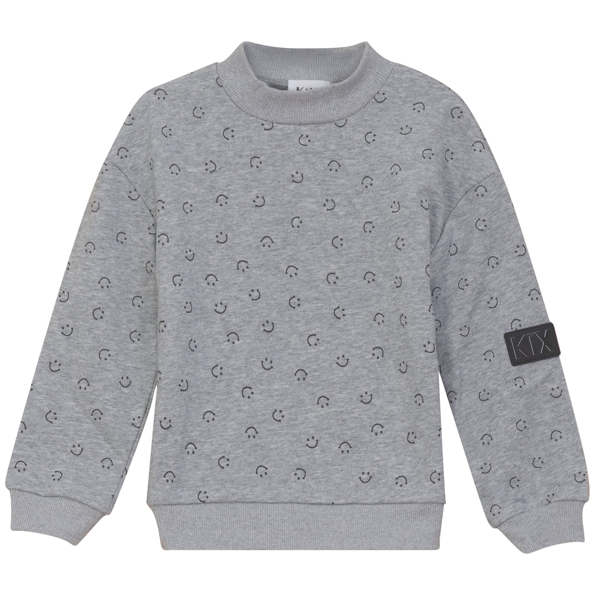 SMILEY PRINT SWEATSHIRT