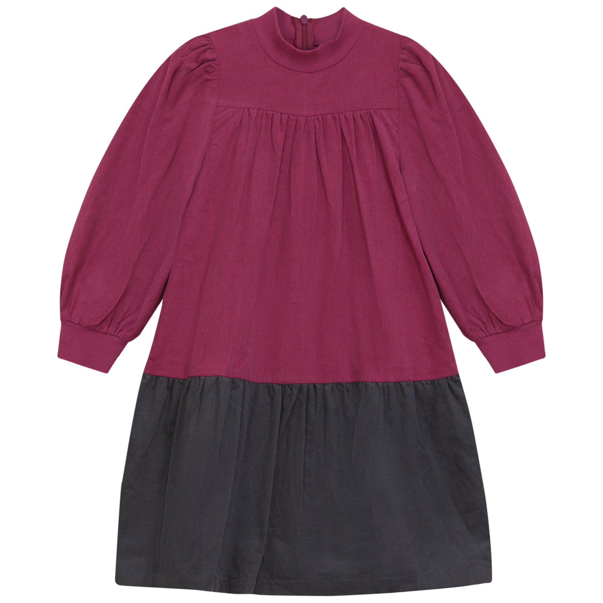 CORDUROY LAYERED DRESS