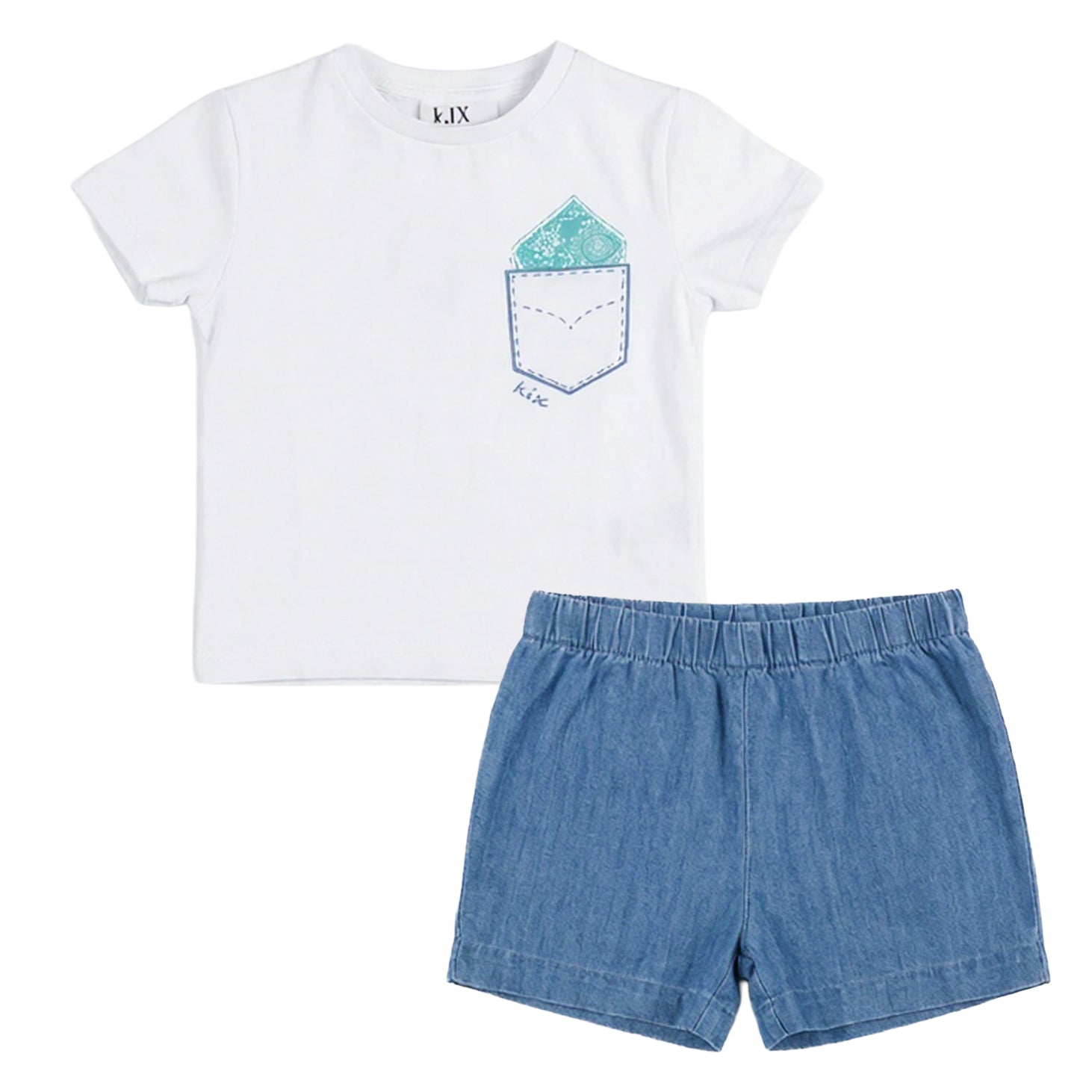 BB PAISLEY DETAIL DENIM SET