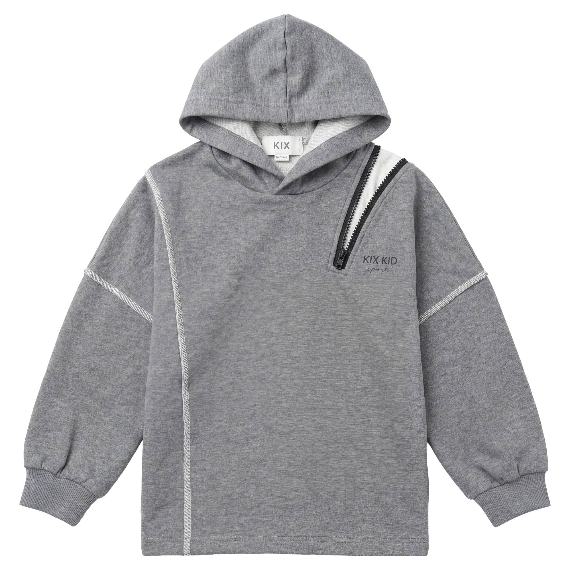 OPEN ZIPPER SWEATSHIRT