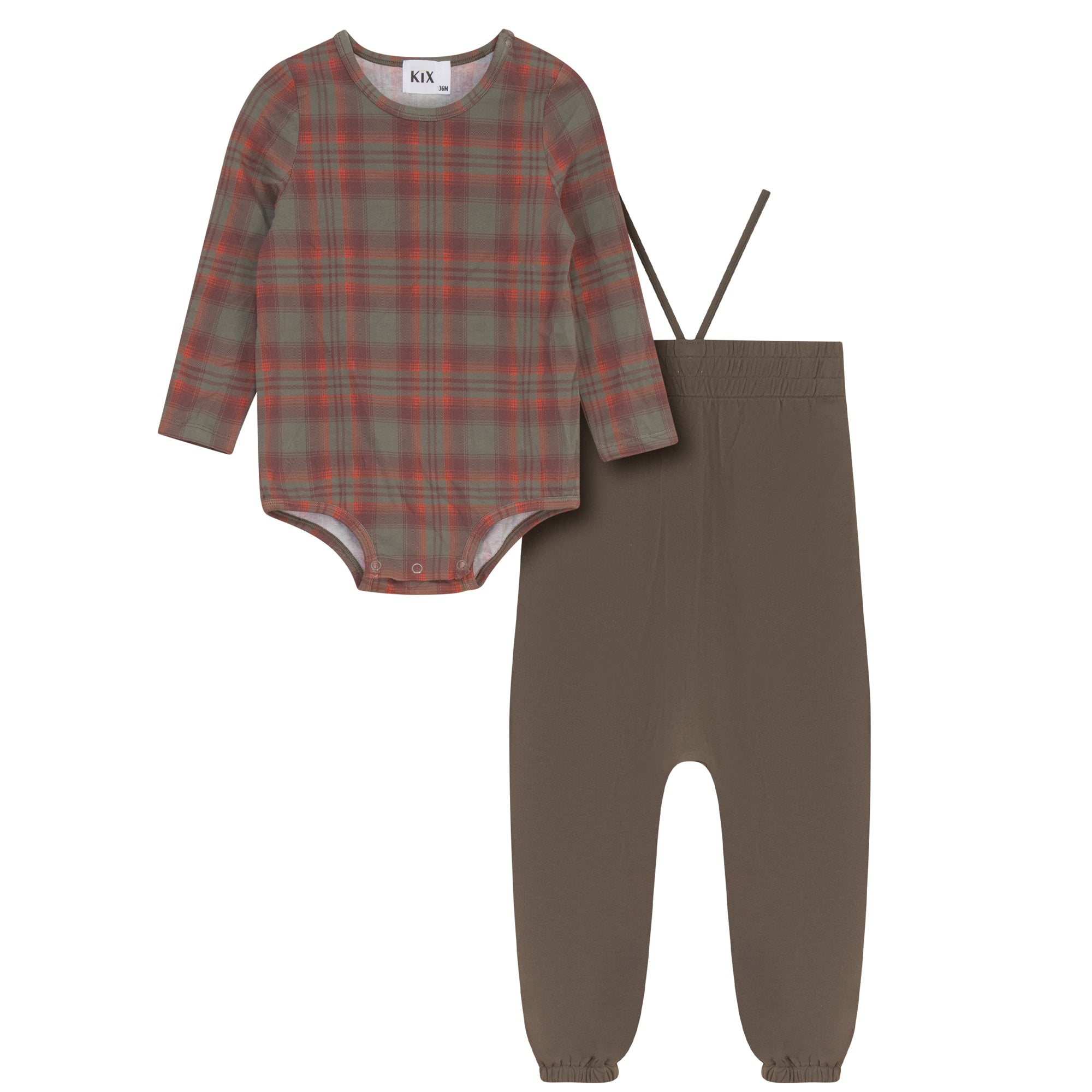 ROMPER WITH PLAID ONSIE
