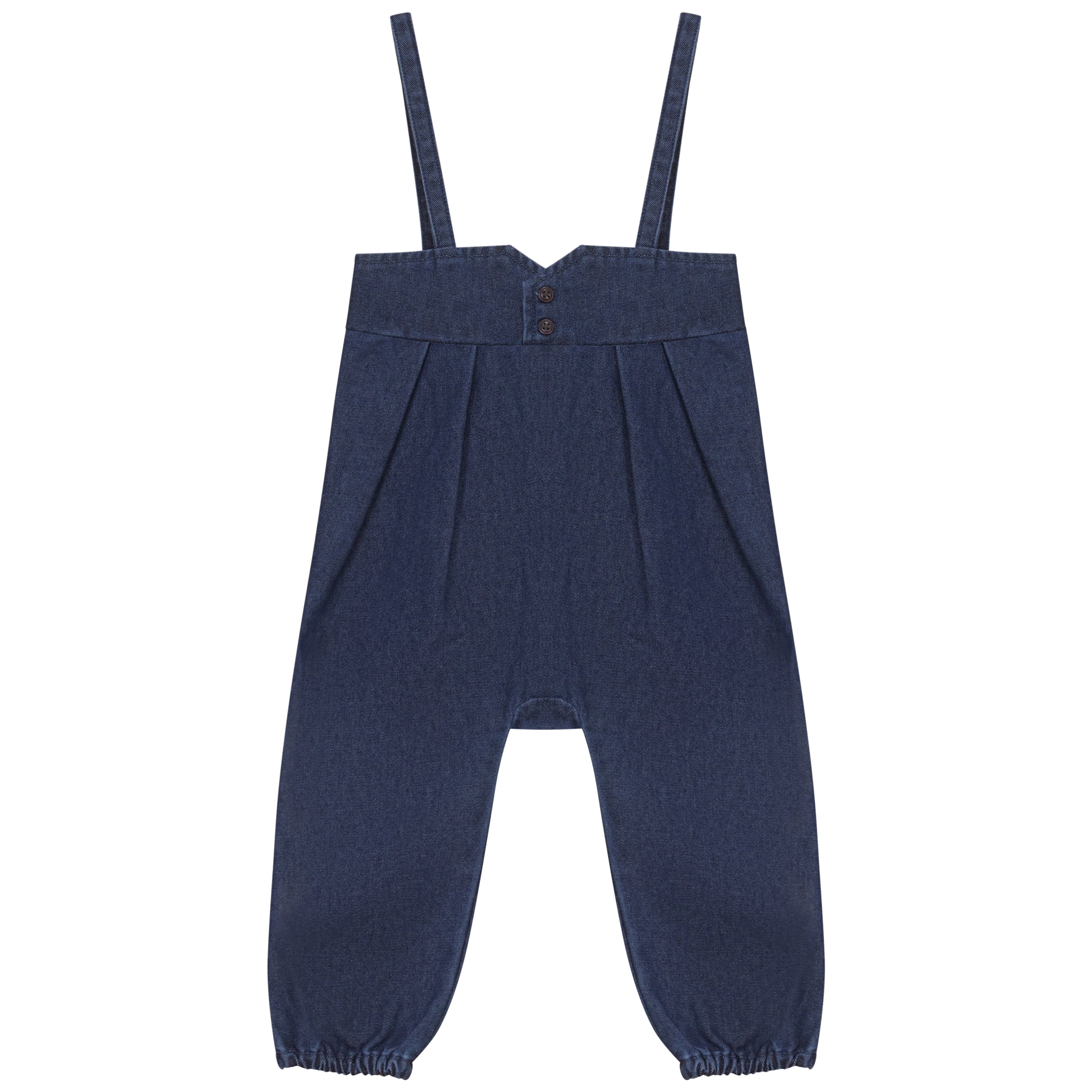 YOKE DETAIL DENIM ROMPER