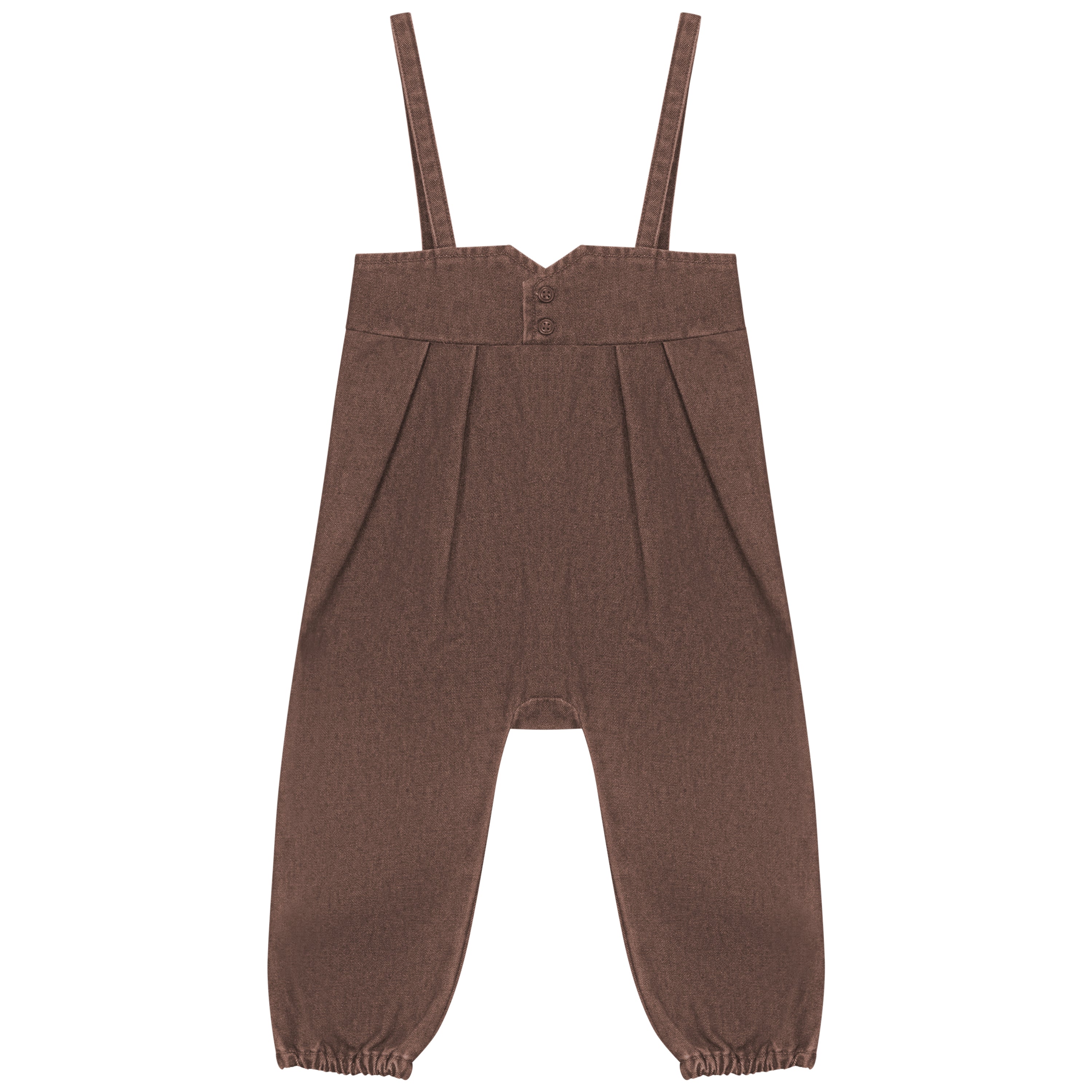 YOKE DETAIL DENIM ROMPER