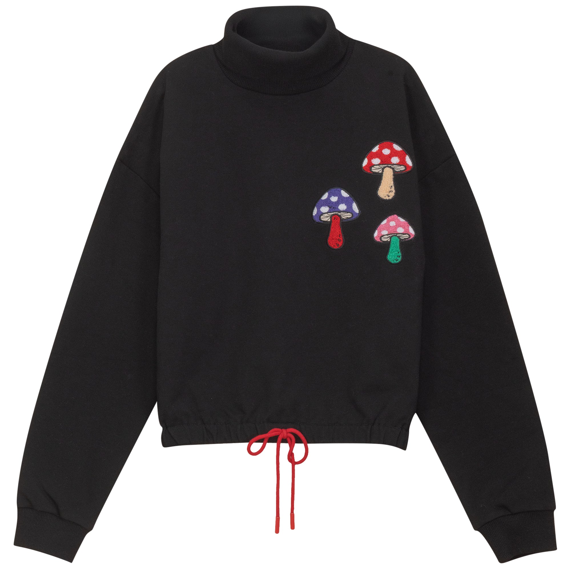 MUSHROOM TURTLENECK SWEATSHIRT