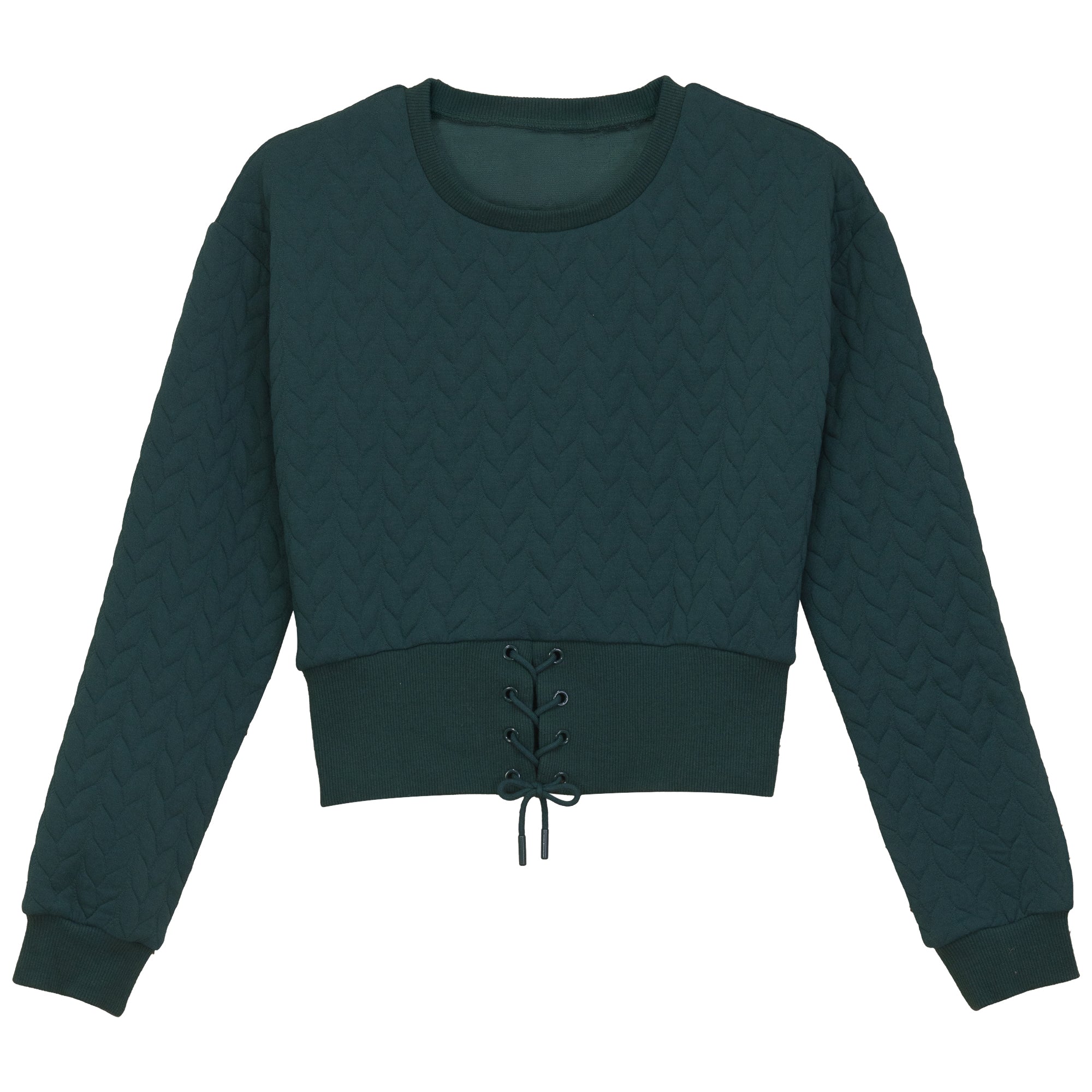 TEXTURED LACE UPDETAIL TOP