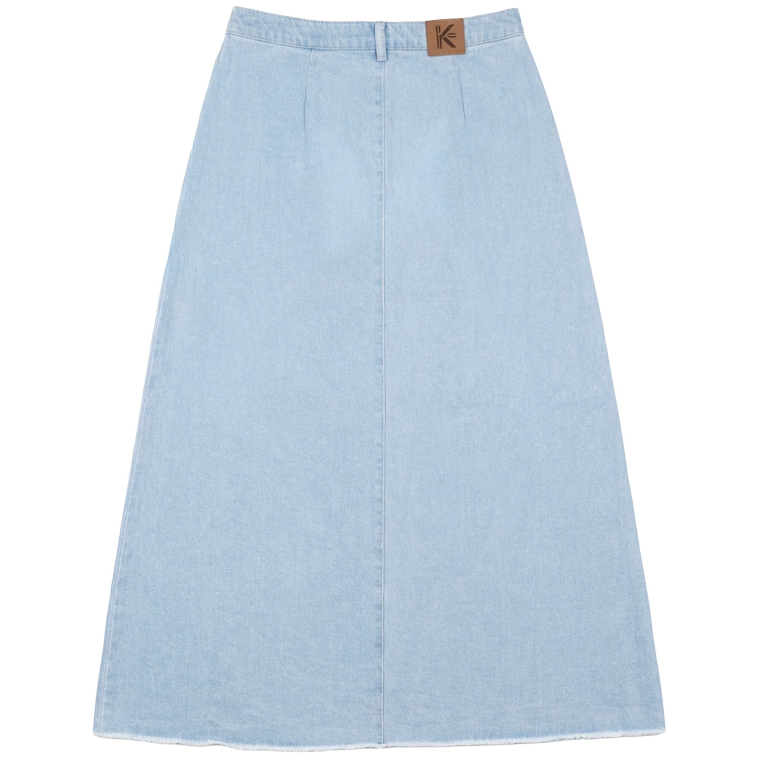 FRINGED HEM PLEATED SKIRT