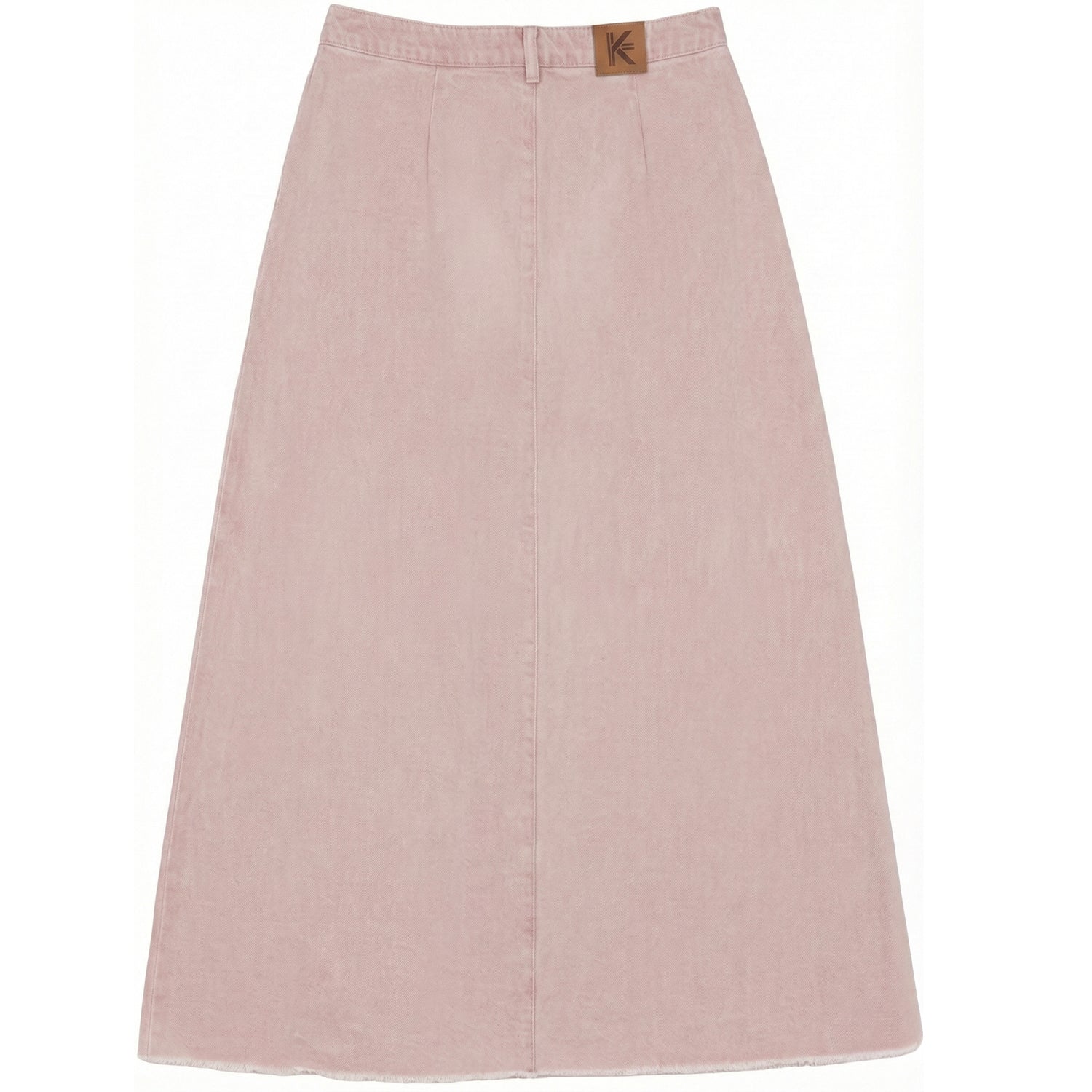 FRINGED HEM PLEATED SKIRT