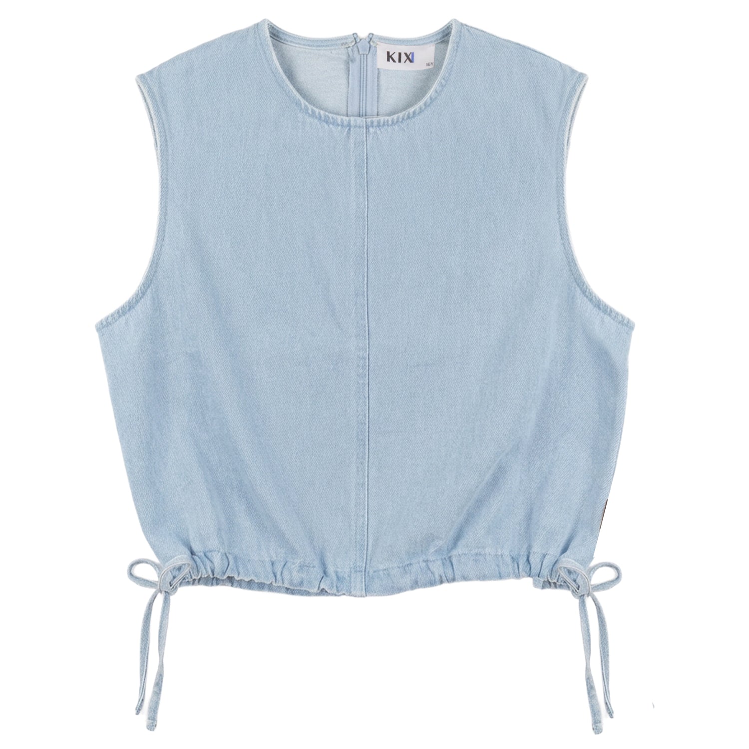 CROPPED SIDE TIES VEST