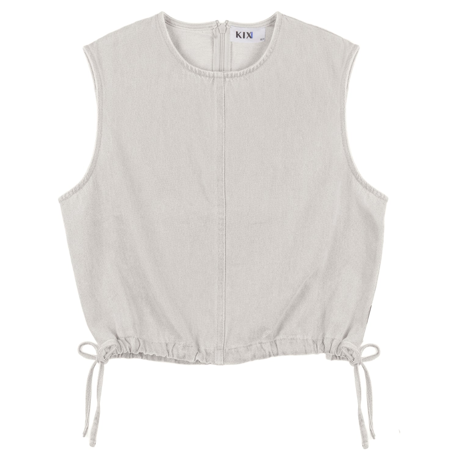 CROPPED SIDE TIES VEST