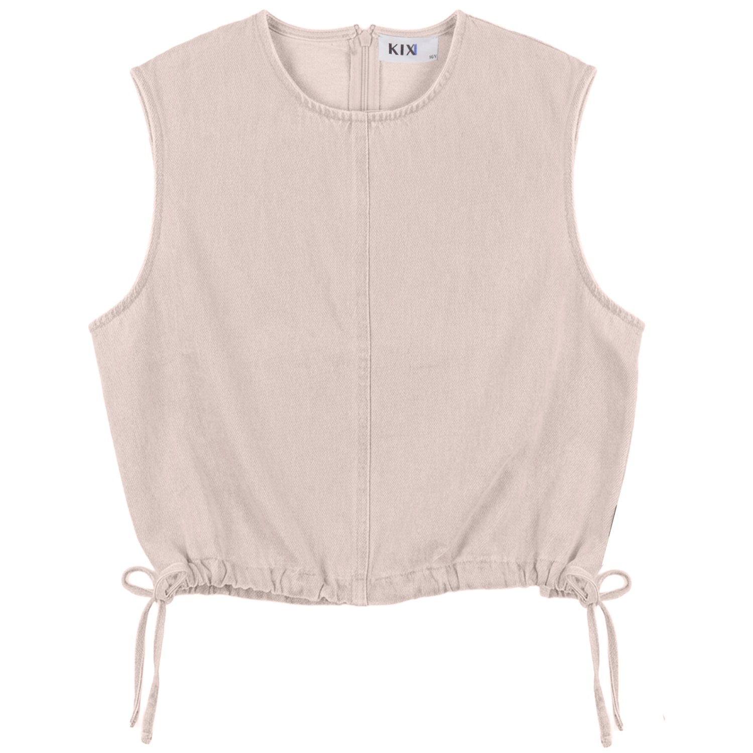 CROPPED SIDE TIES VEST