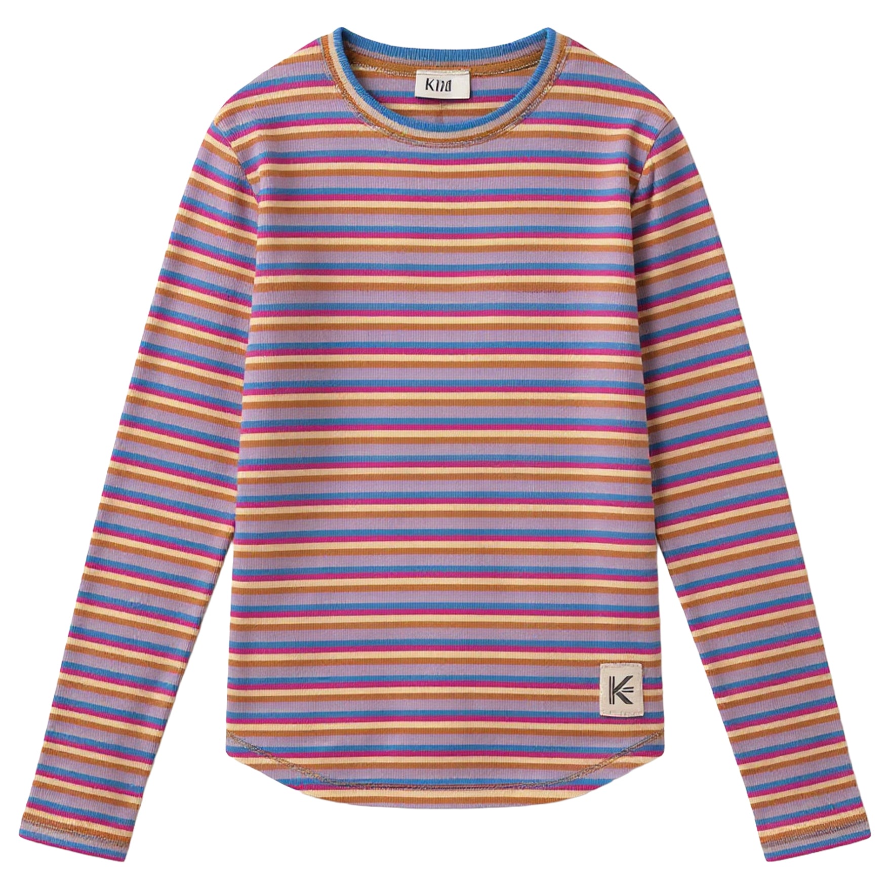 MULTICOLOR STRIPED RIB TEE