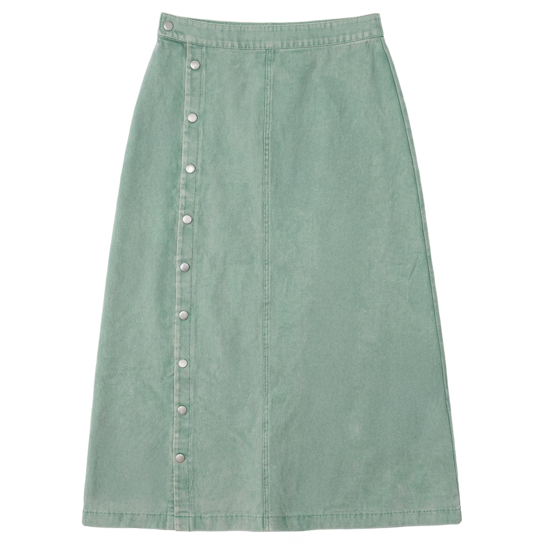 SIDE BUTTON DOWN SKIRT