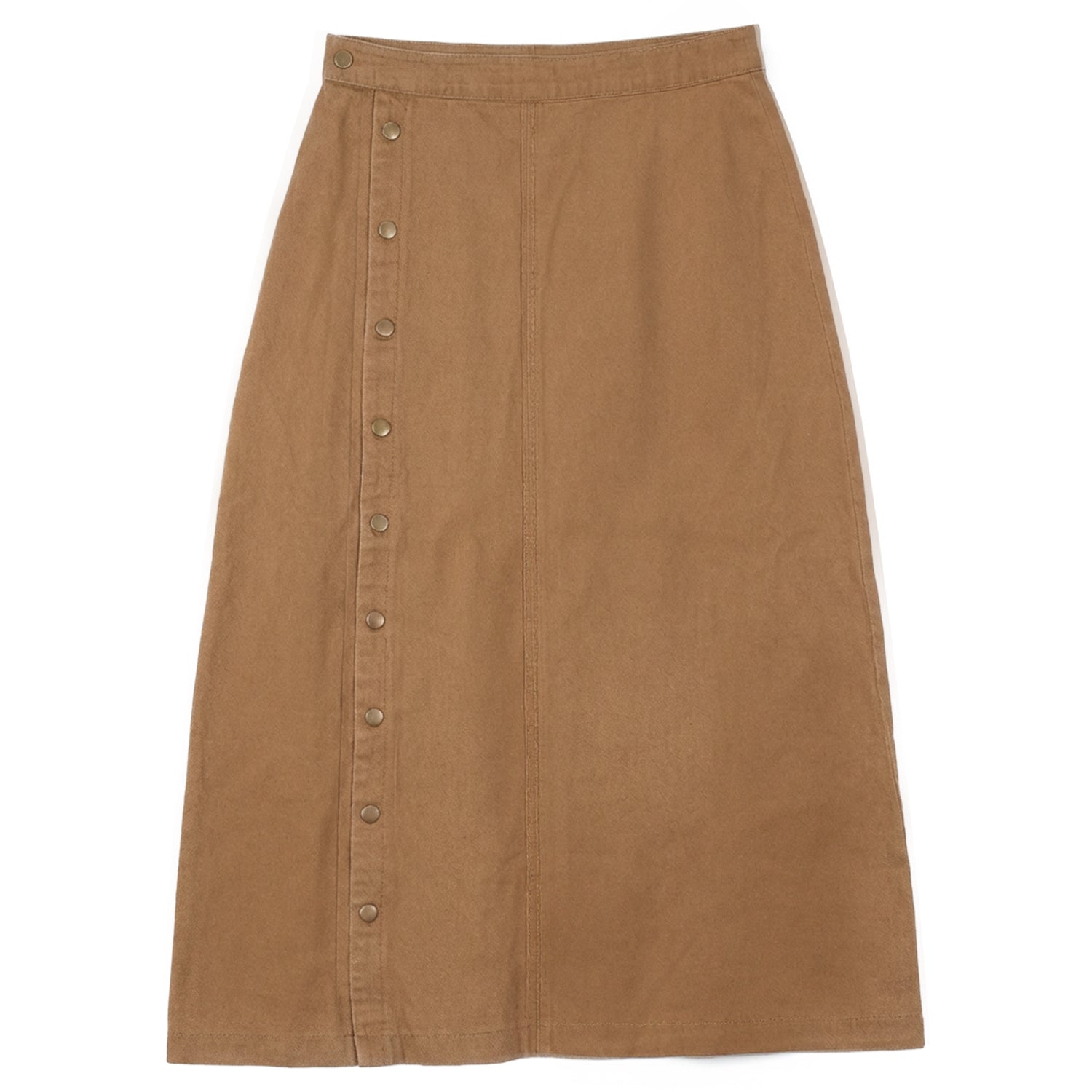 SIDE BUTTON DOWN SKIRT