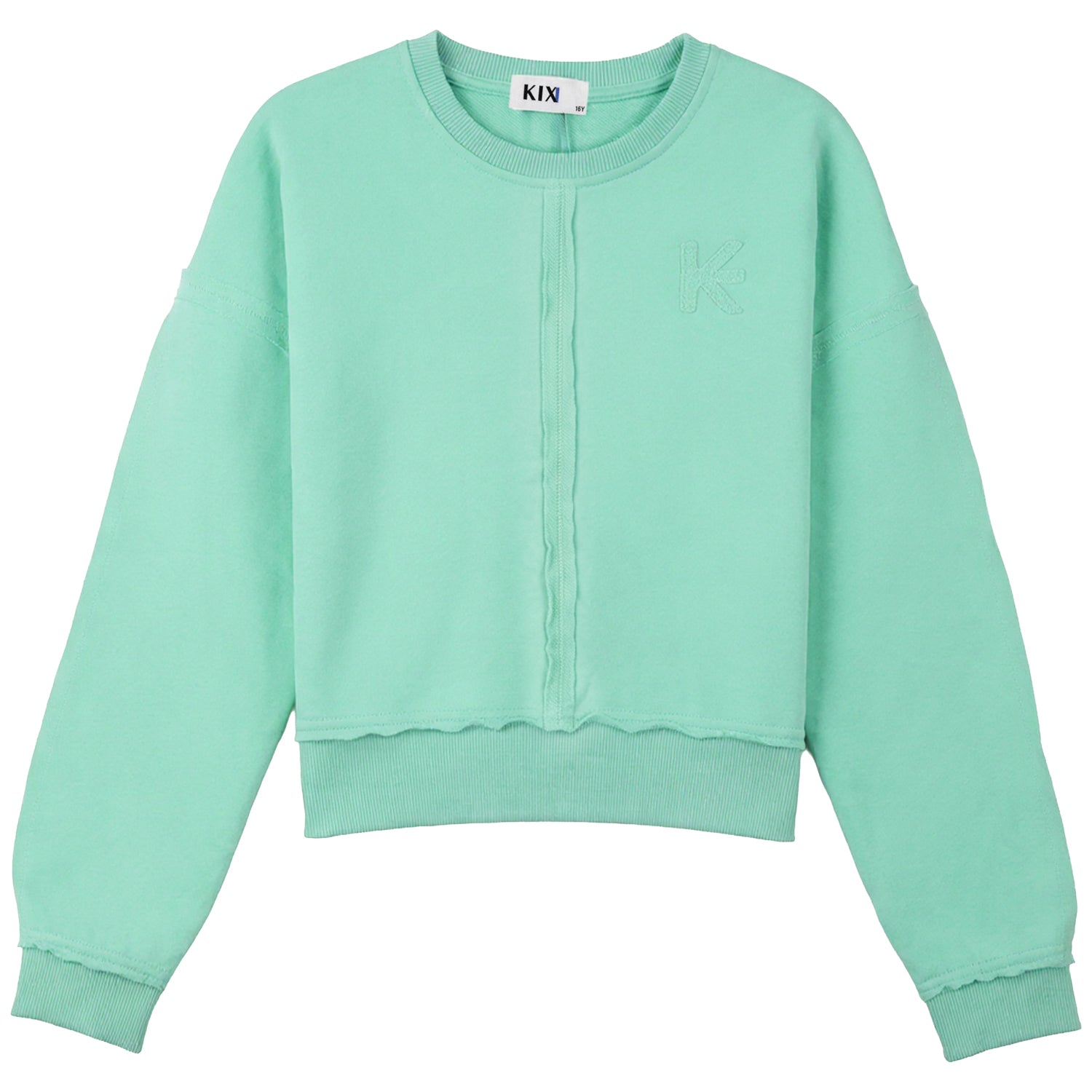 RAW EDGED SWEATSHIRT