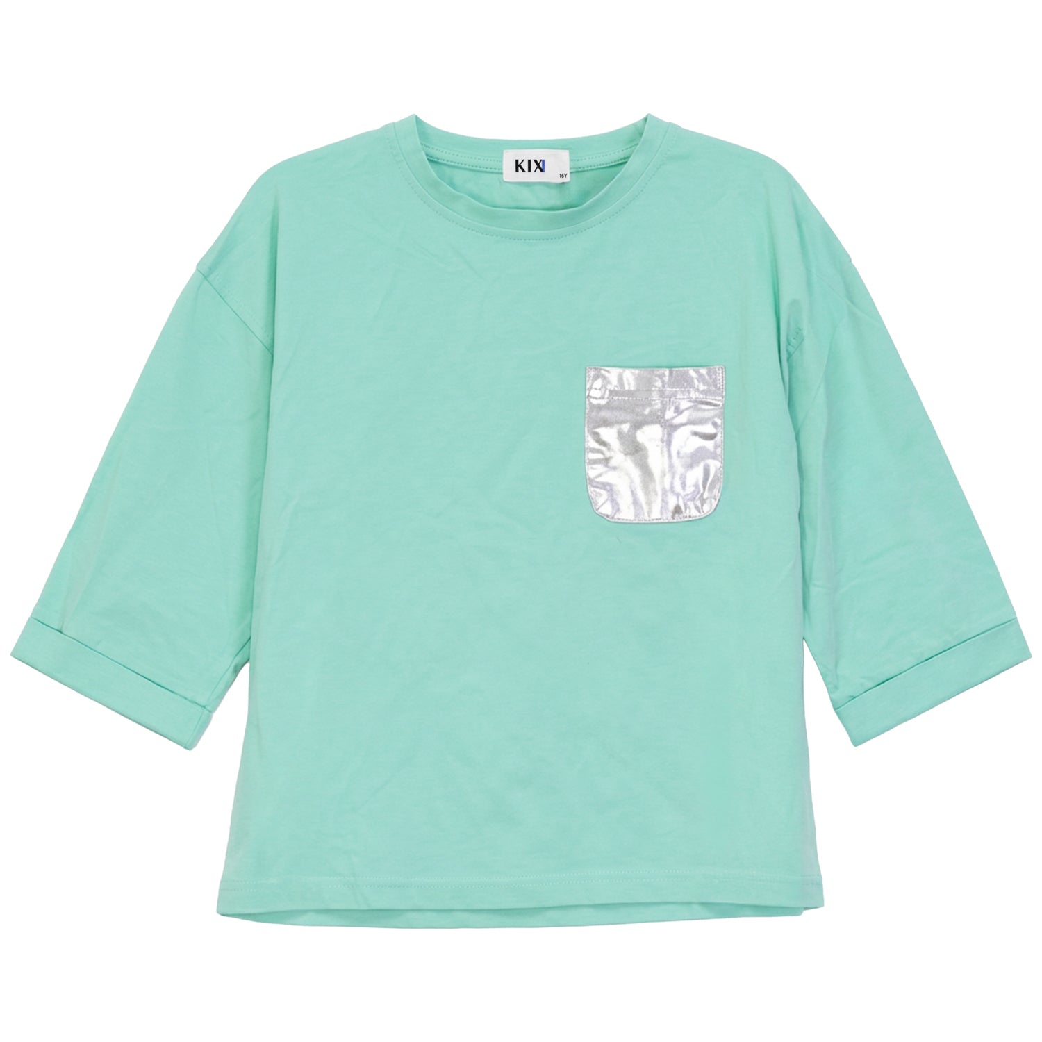 METALLIC POCKET TEE