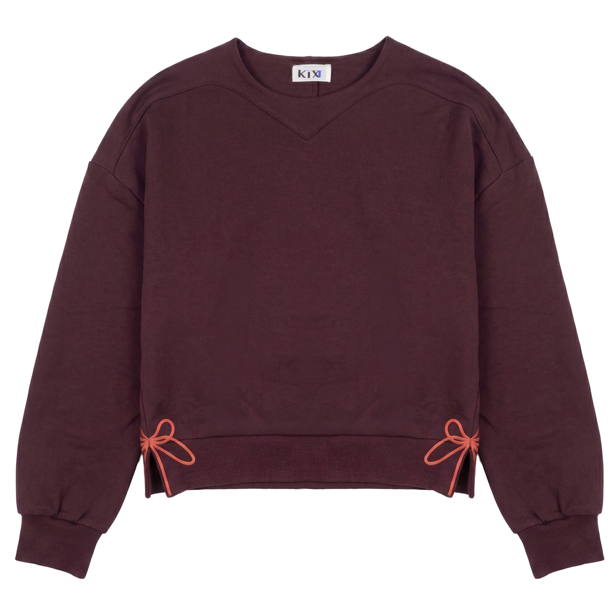 BOW DETAIL SWEATSHIRT