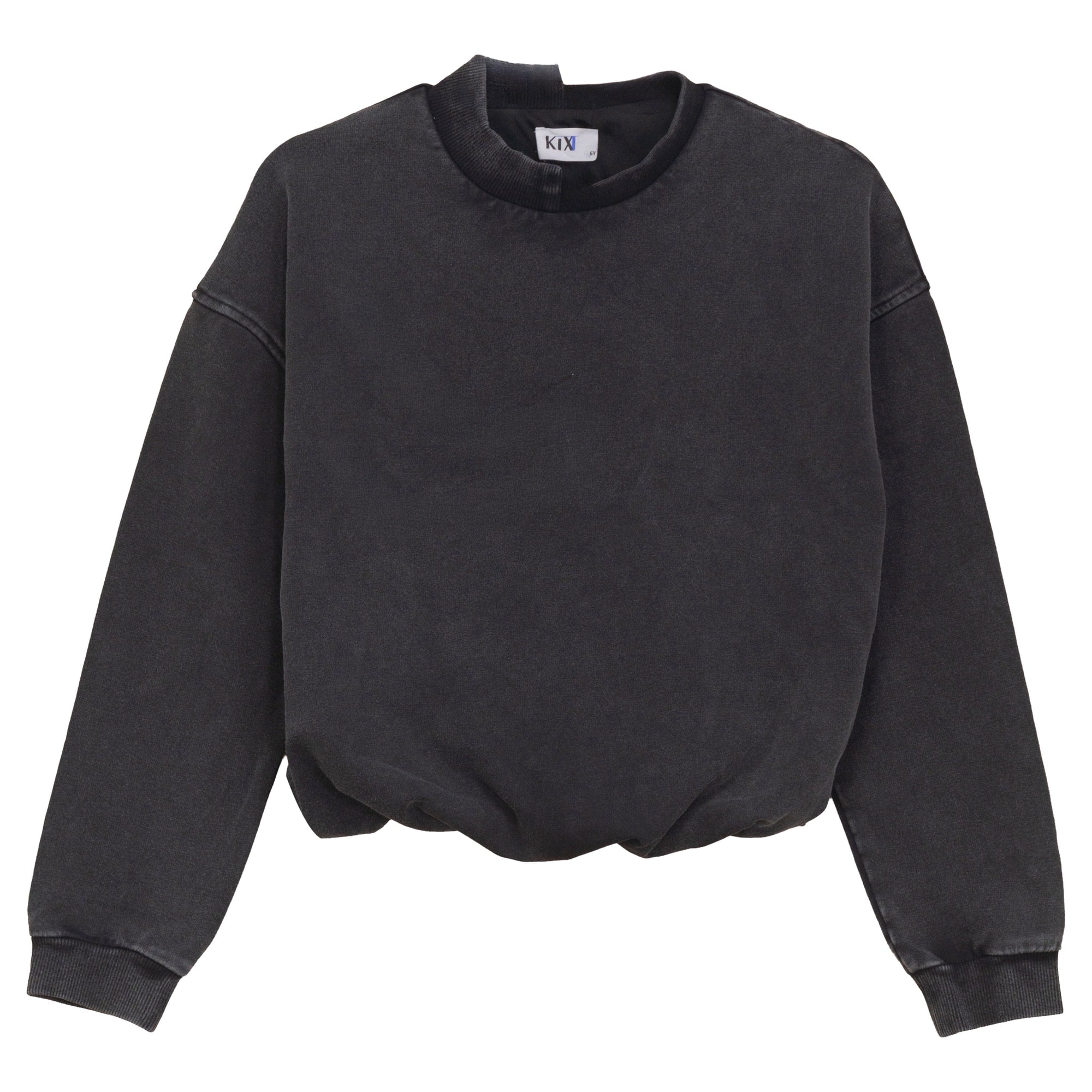 BUBBLE HEM SWEATSHIRT