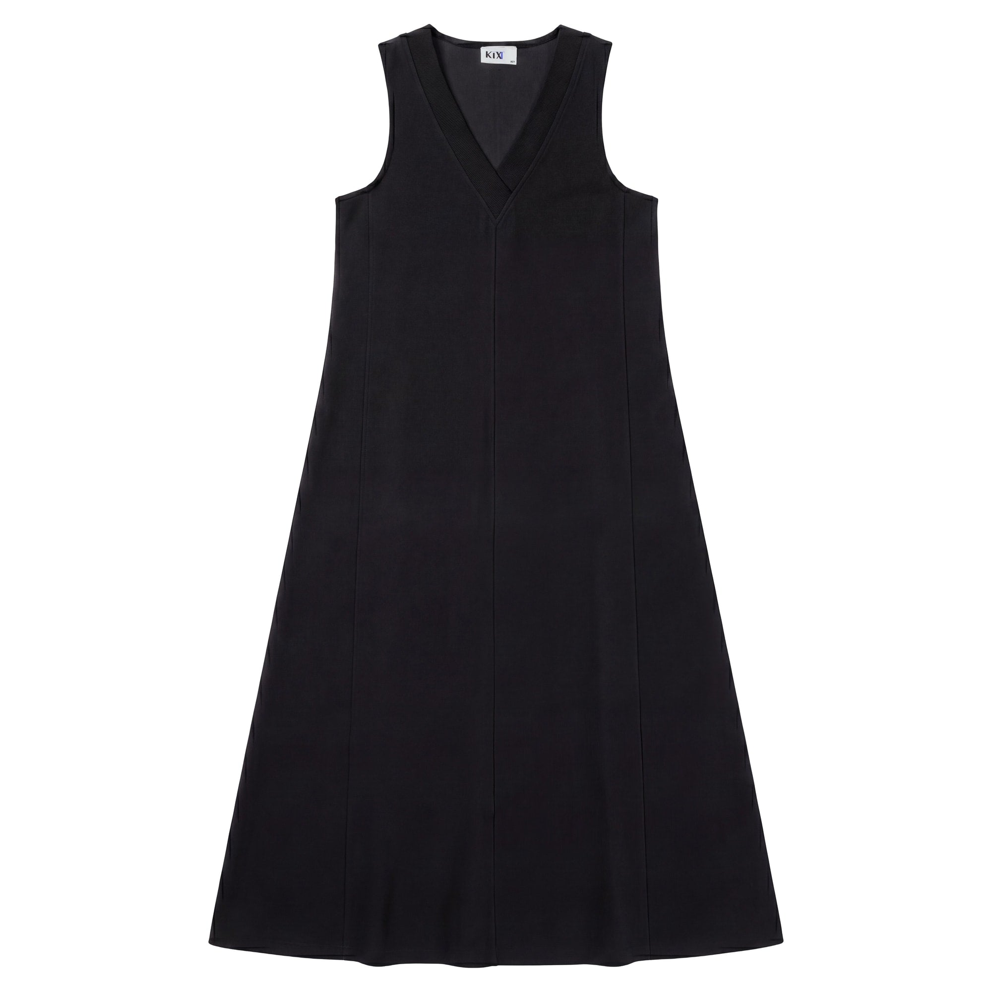V NECK MAXI DRESS