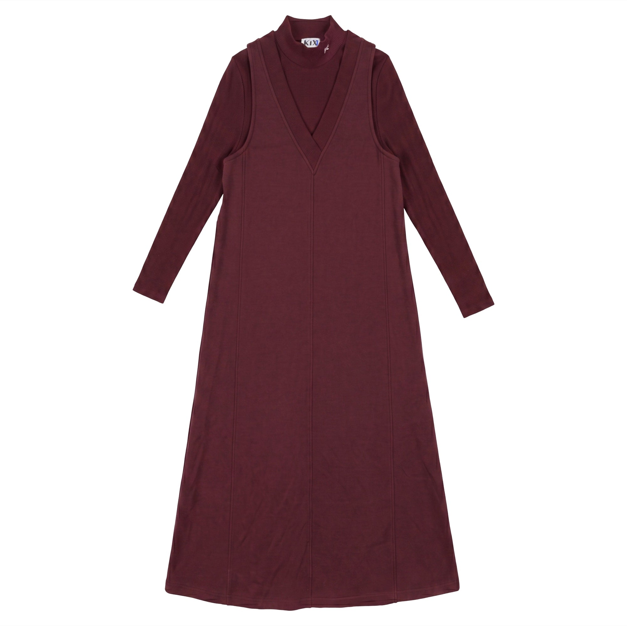 V NECK MAXI DRESS