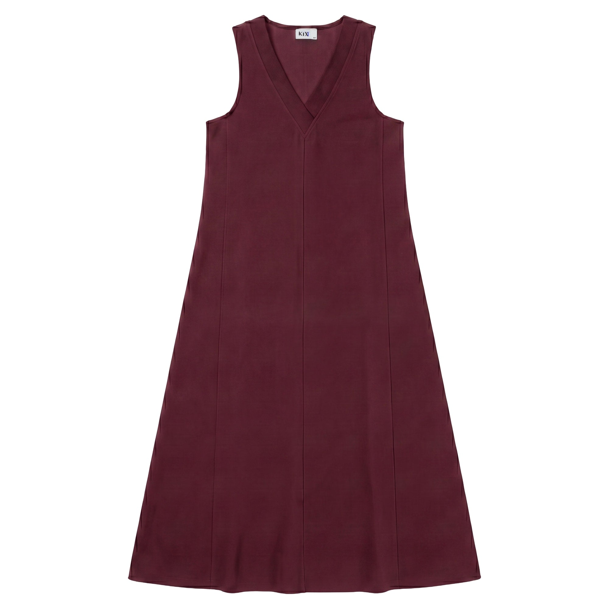 V NECK MAXI DRESS