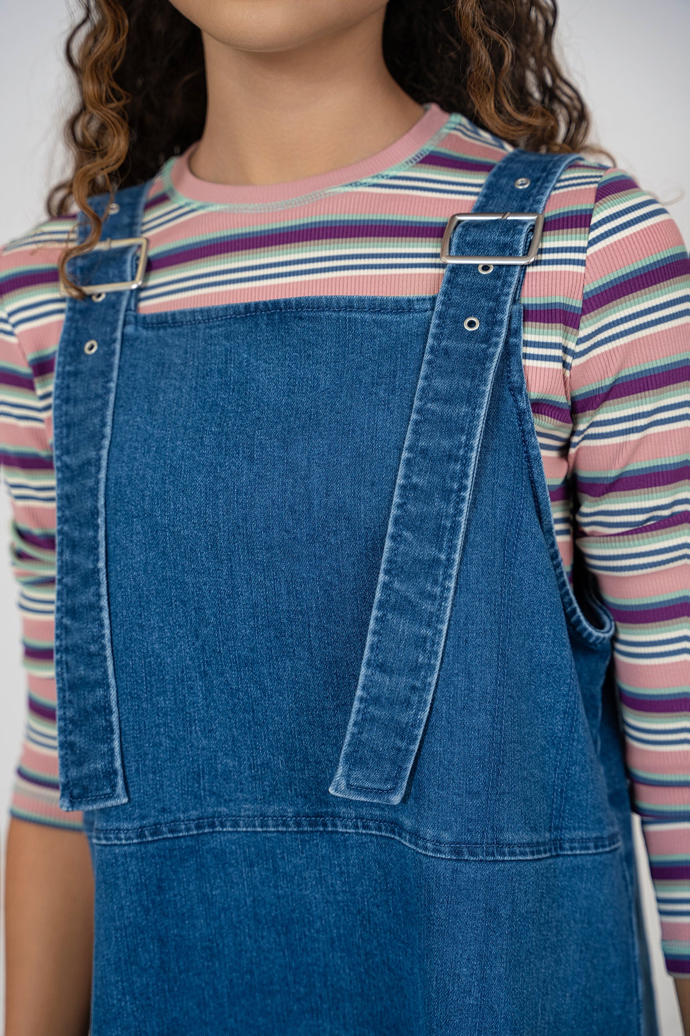 MULTICOLOR STRIPED RIB TEE