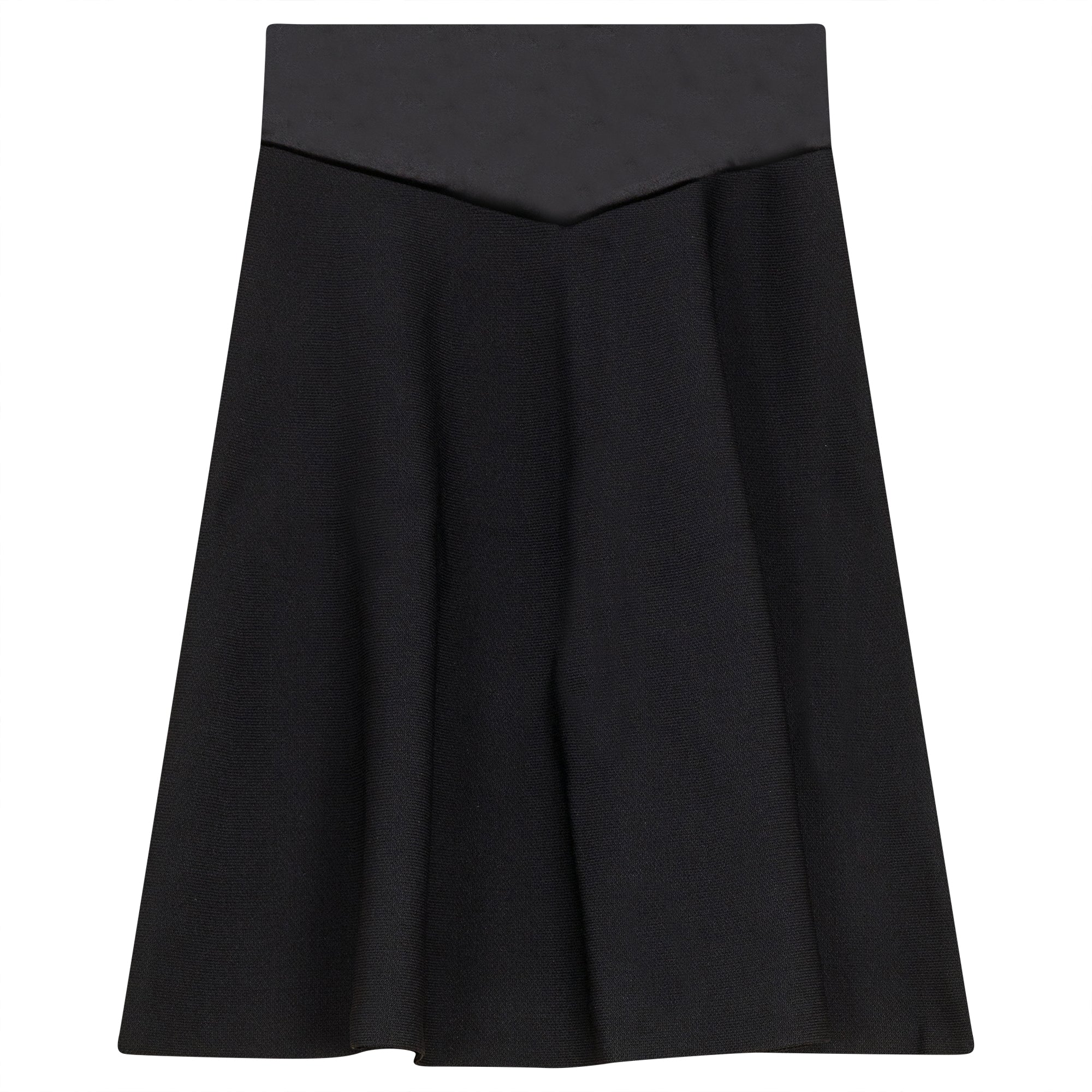 VELVET YOKE KNIT SKIRT