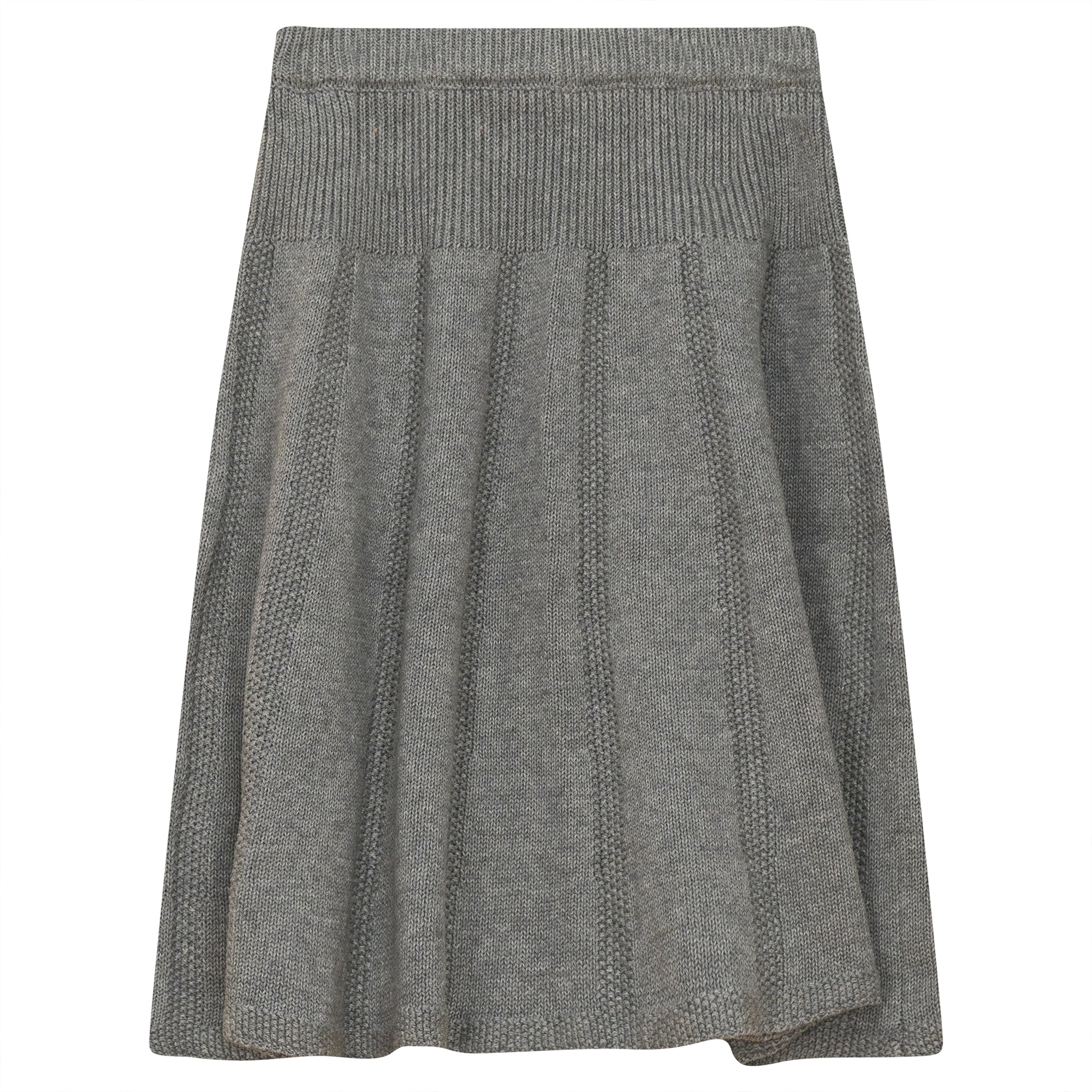 PLEATED KNIT SKIRT