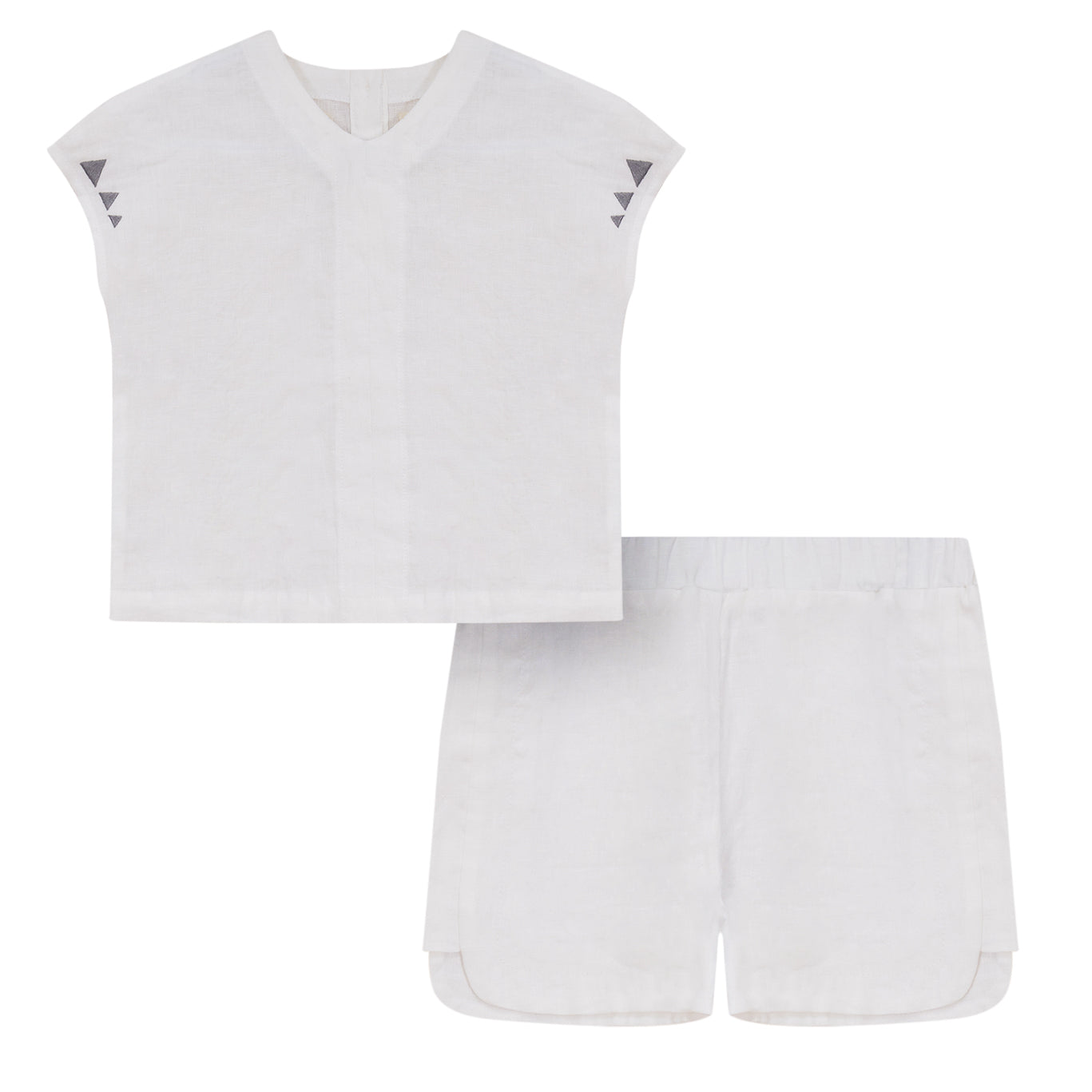 EMBROIDERED DETAIL LINEN SET