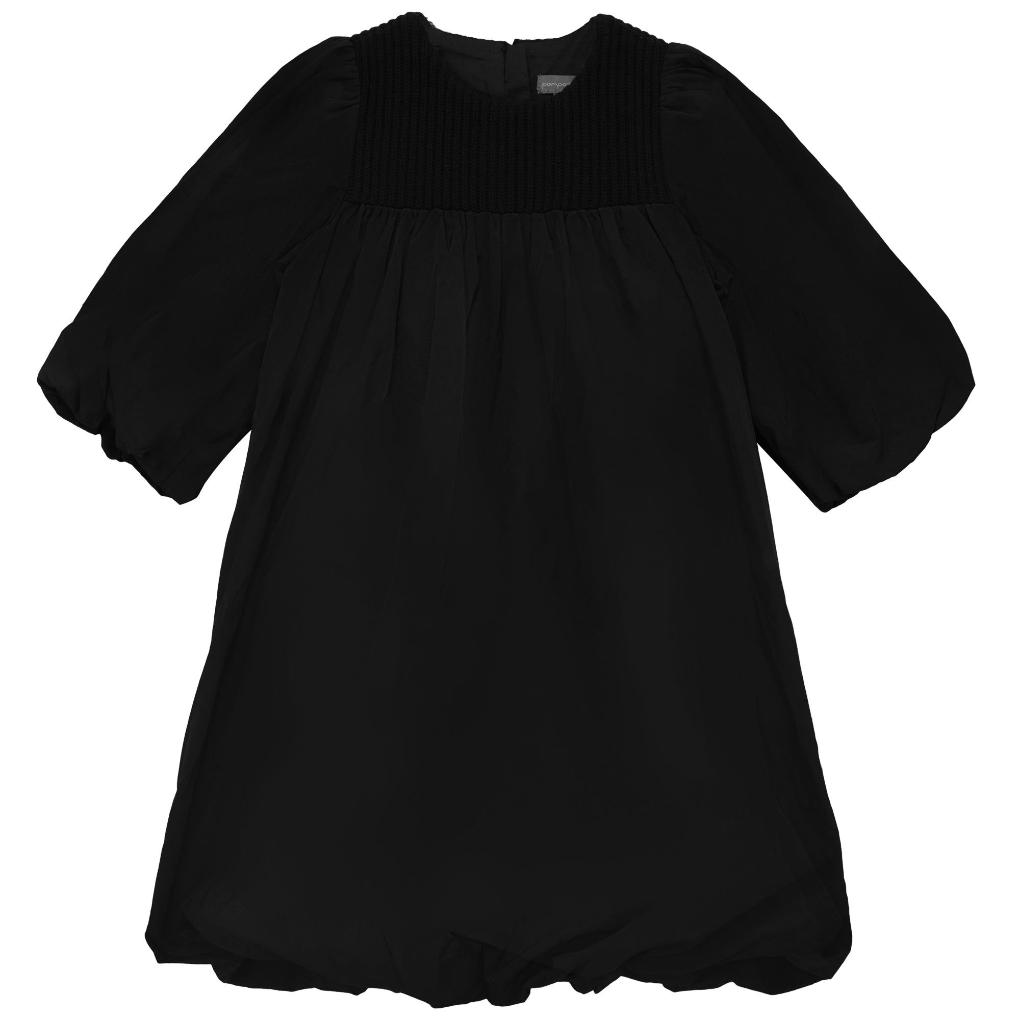 TAFFETA BUBBLE HEM DRESS