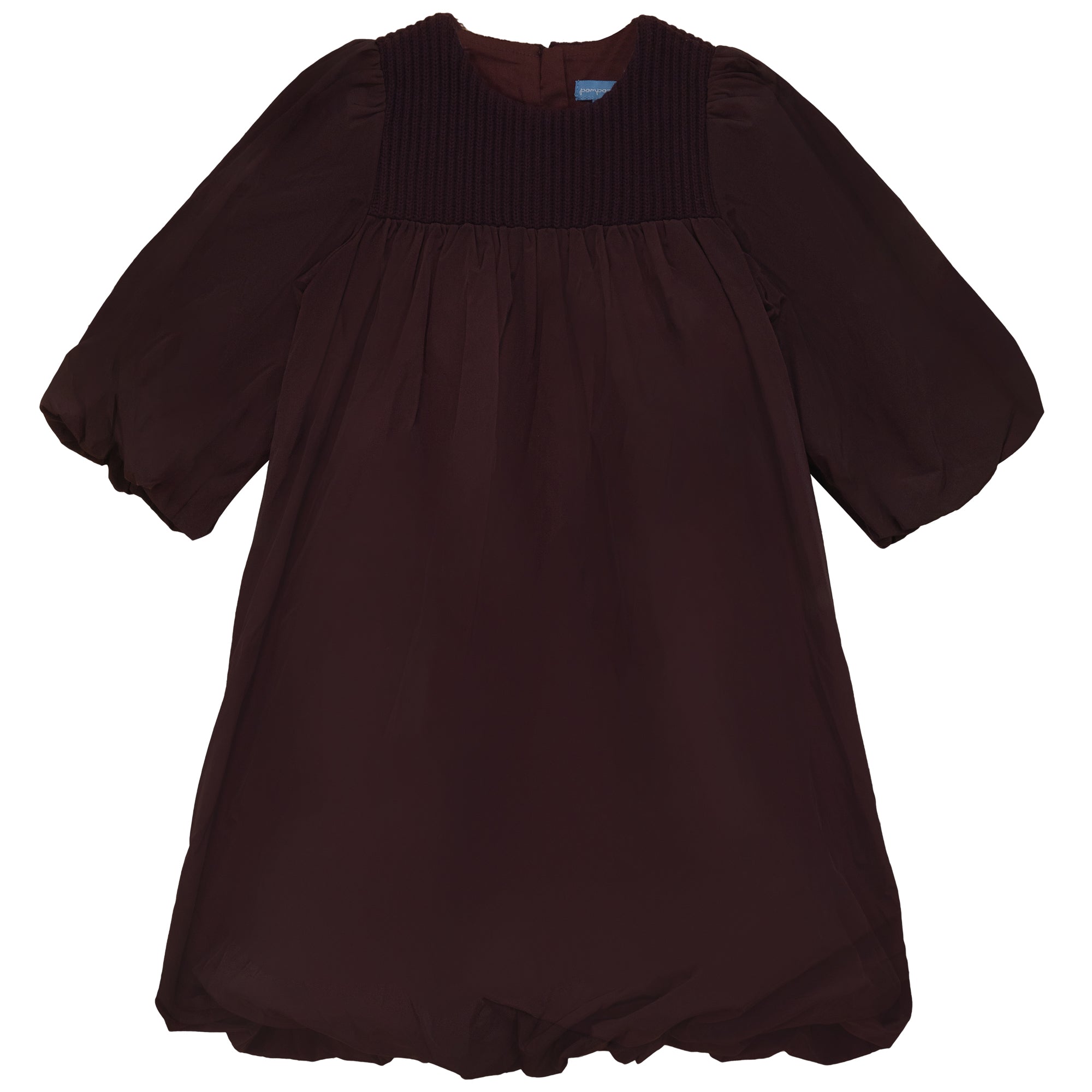 TAFFETA BUBBLE HEM DRESS