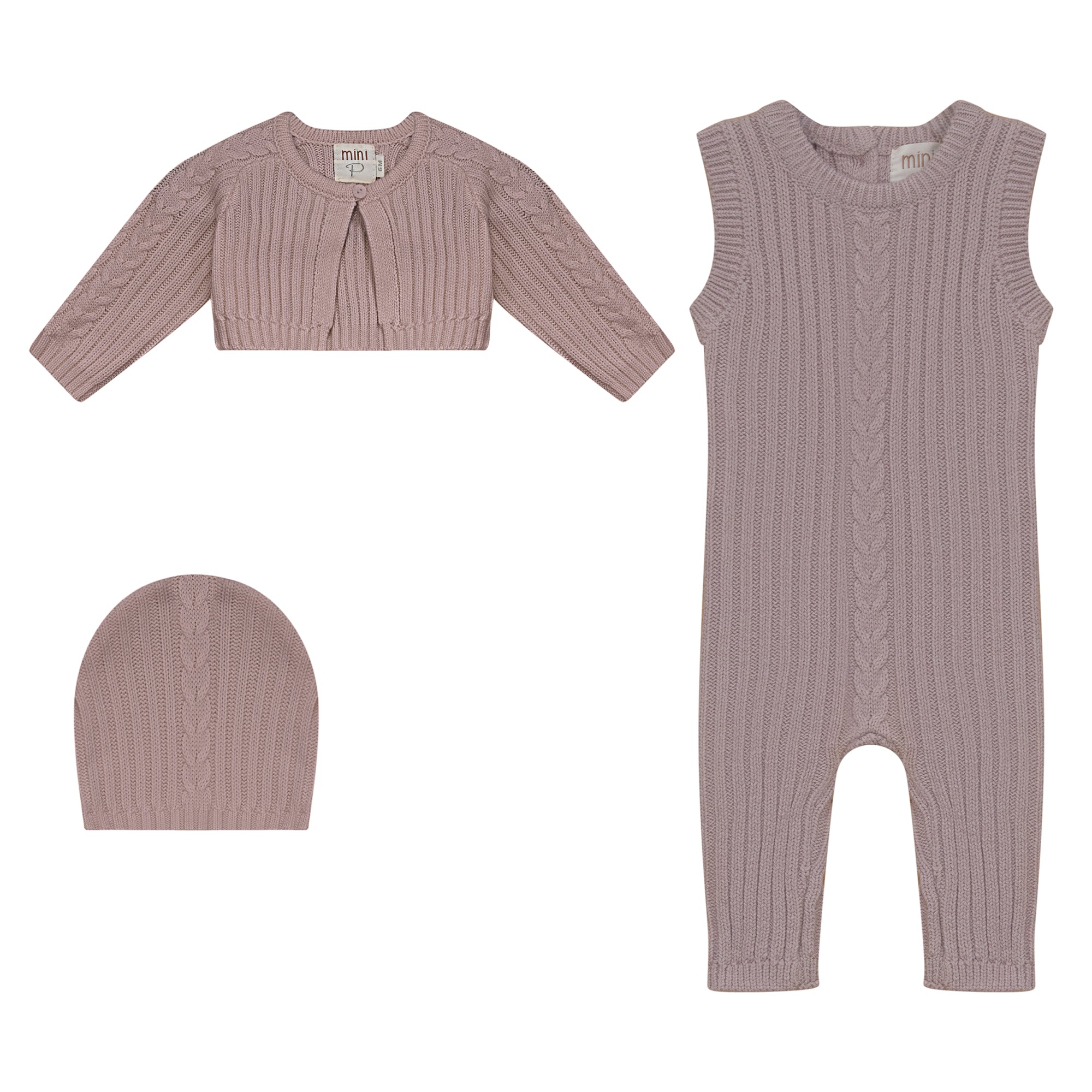 CABLE DETAIL KNIT SET