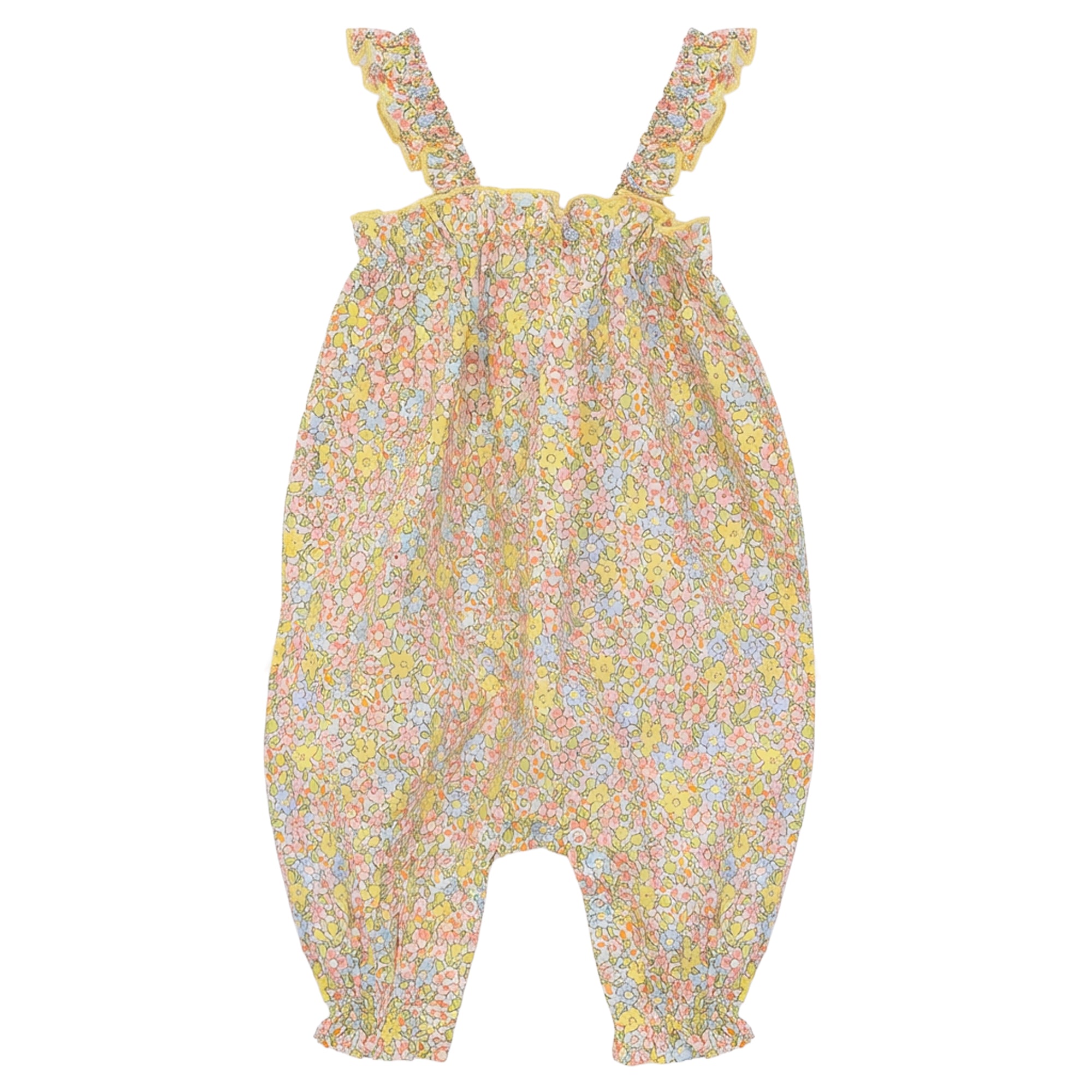 FLORAL FRILL EGDE ROMPER