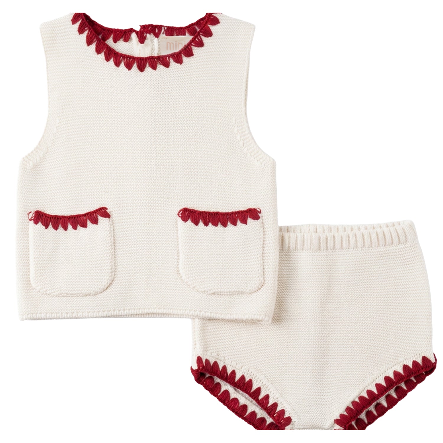 EMBROIDERED EDGE CROCHET SET