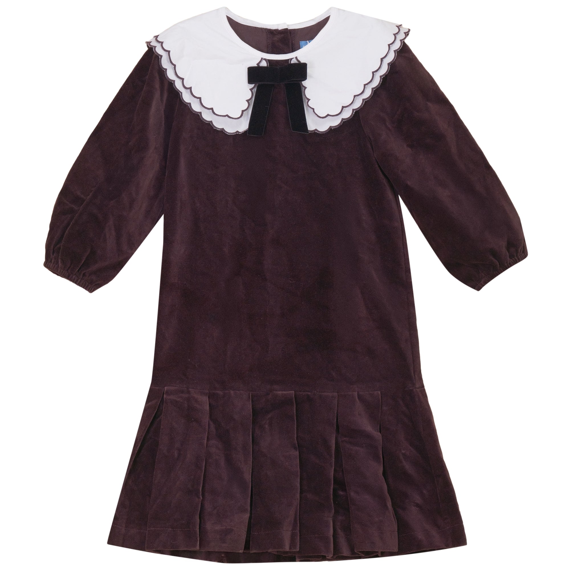 SCALLOP COLLAR SHIRT INSERT DRESS