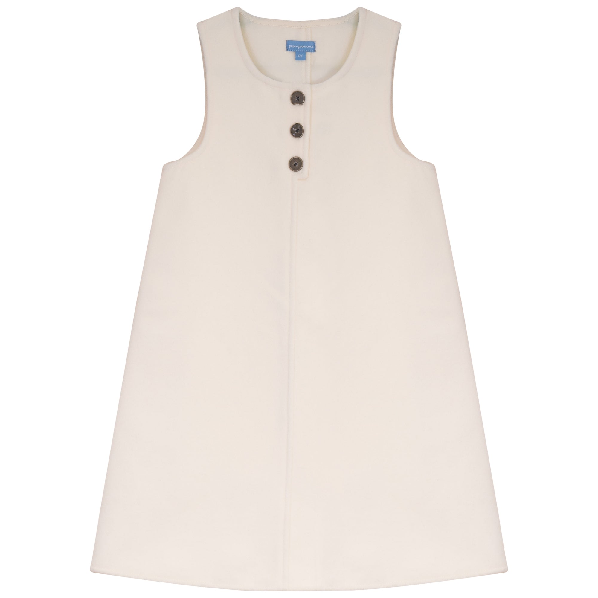 PLACKET DETAIL WOOL DRESS